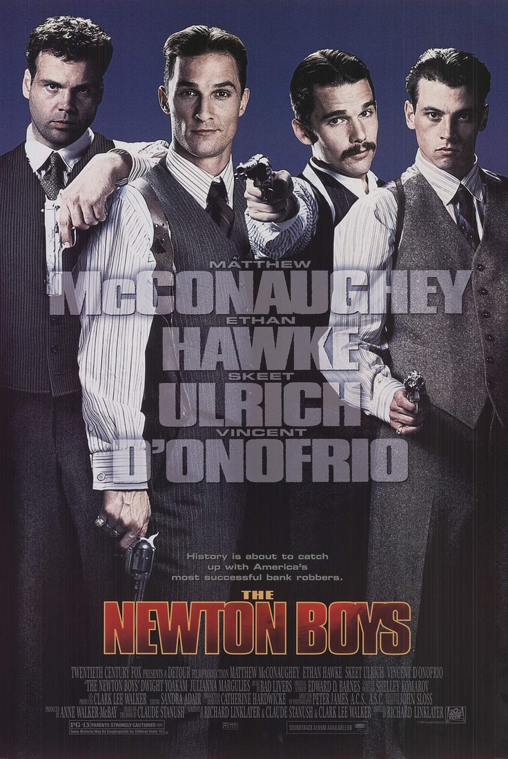 ARTIST UNKNOWN The Newton Boys 40" x 27" Offset Lithograph 1998 (1 of 4)
