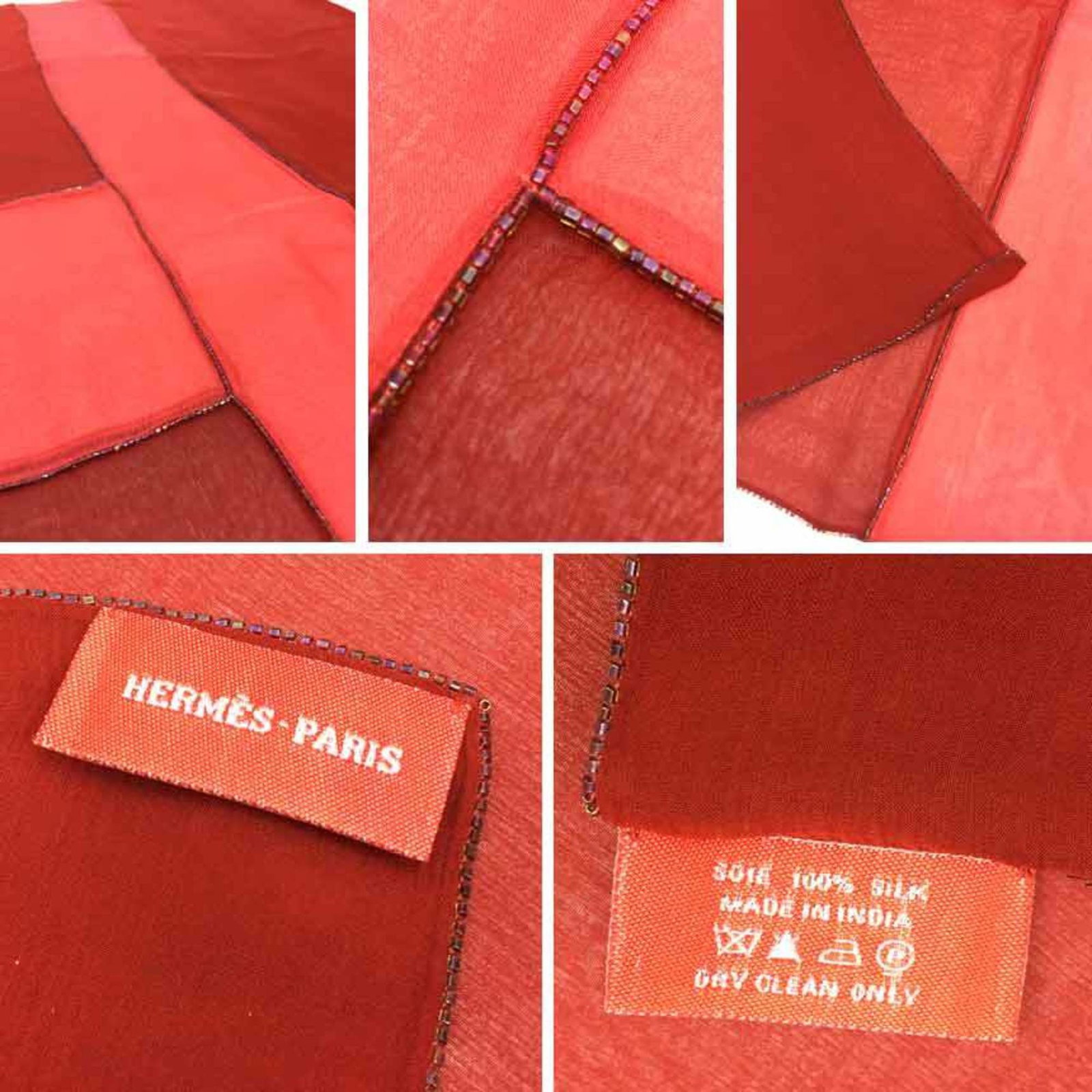 Silk Hermes Scarf - 4