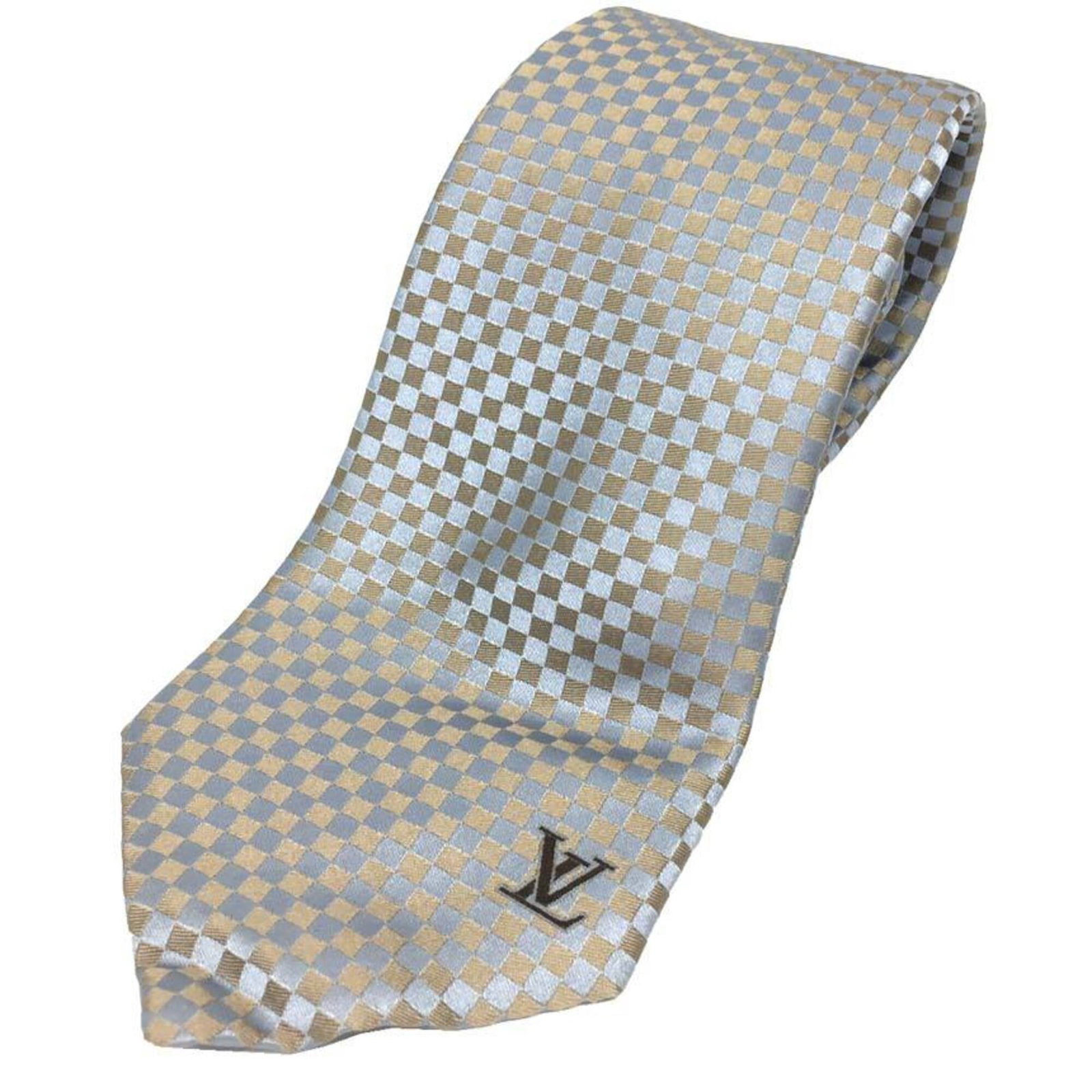 Silk Cravat Louis Vuitton: Silk Cravat Louis Vuitton Silk cravat from Louis Vuitton, made with high-quality silk material and featuring a classic design. The item measures 9cm in width and has been carefully preserved to