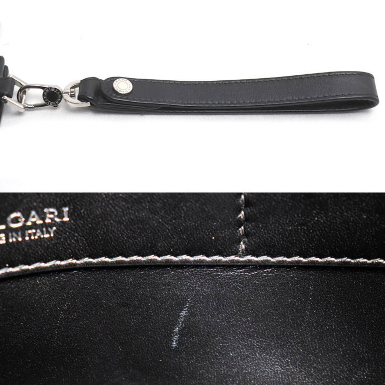 Bag Clutch Leather Bvlgari - 5