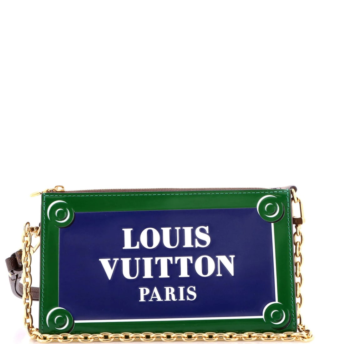 Louis Vuitton Lexington Pouch Parisian Street Sign Printed Leather and Monogram: Louis Vuitton Lexington Pouch Parisian Street Sign Printed Leather and Monogram This Louis Vuitton Lexington Pouch features a unique Parisian Street Sign printed design on the exterior, adding an