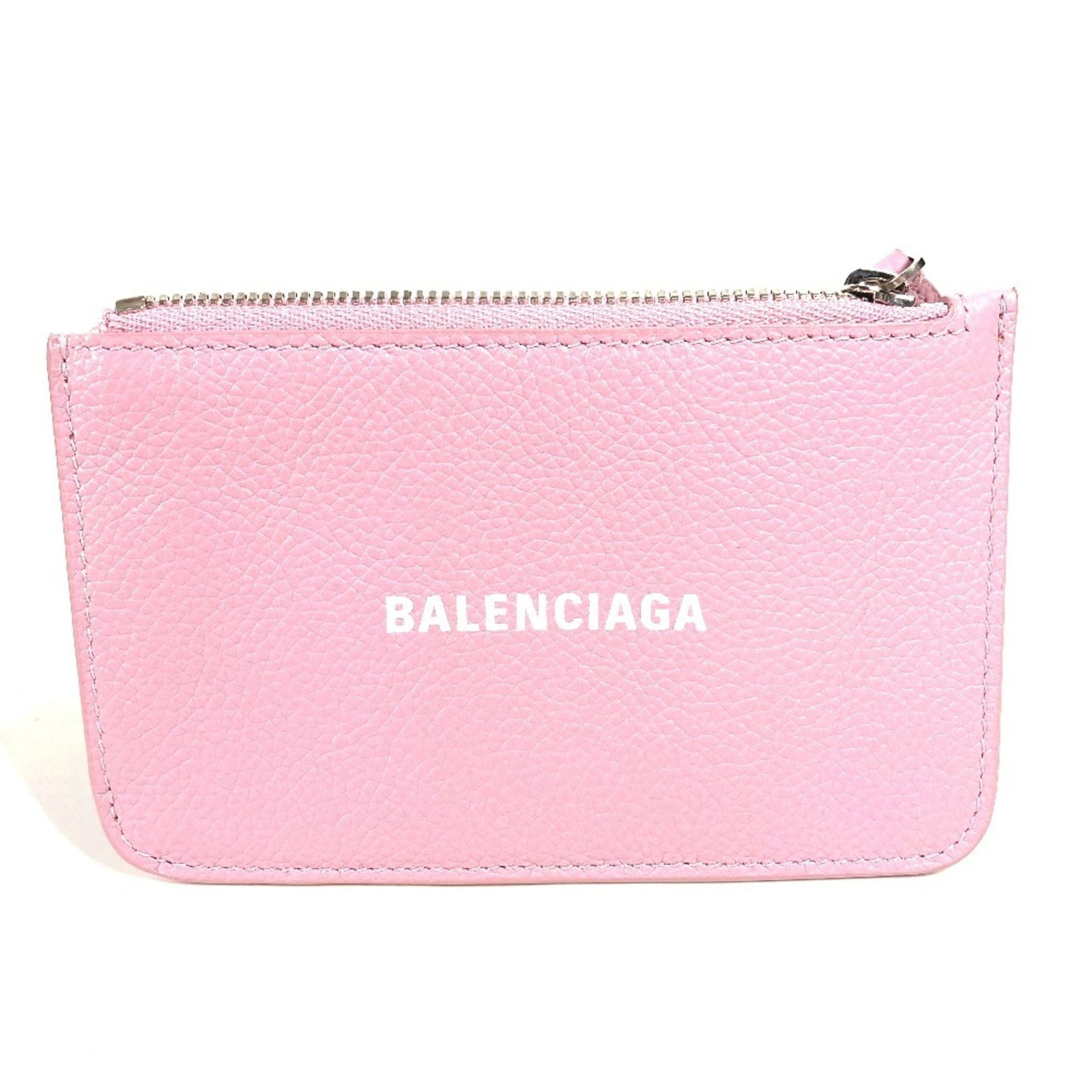 Balenciaga Card Case Leather: Balenciaga Card Case Leather Pink Balenciaga Card Case Leather. This used card case features leather material and bears a signature, made from high-quality materials that have been carefully