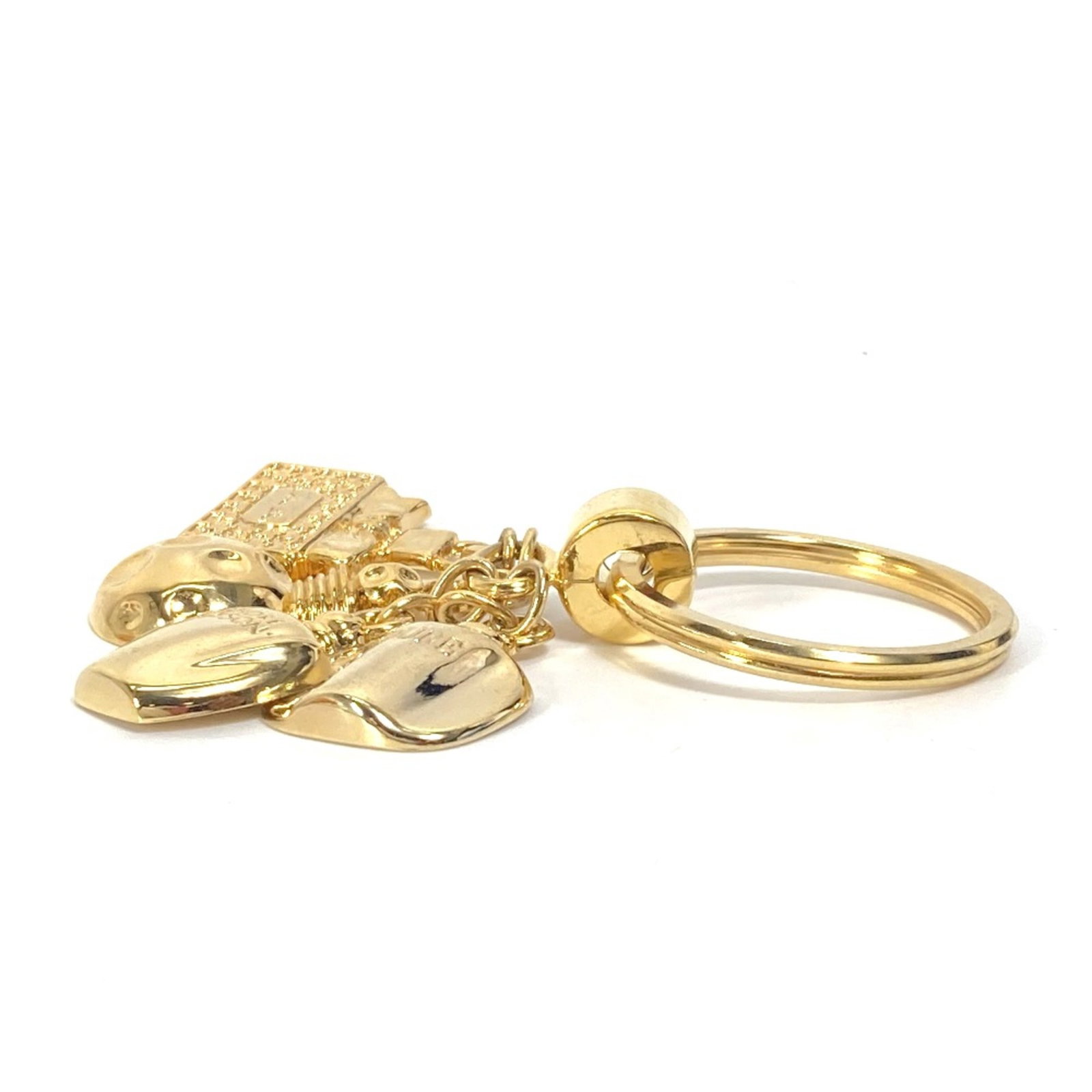 Dior Gold Plated Keyring - 4