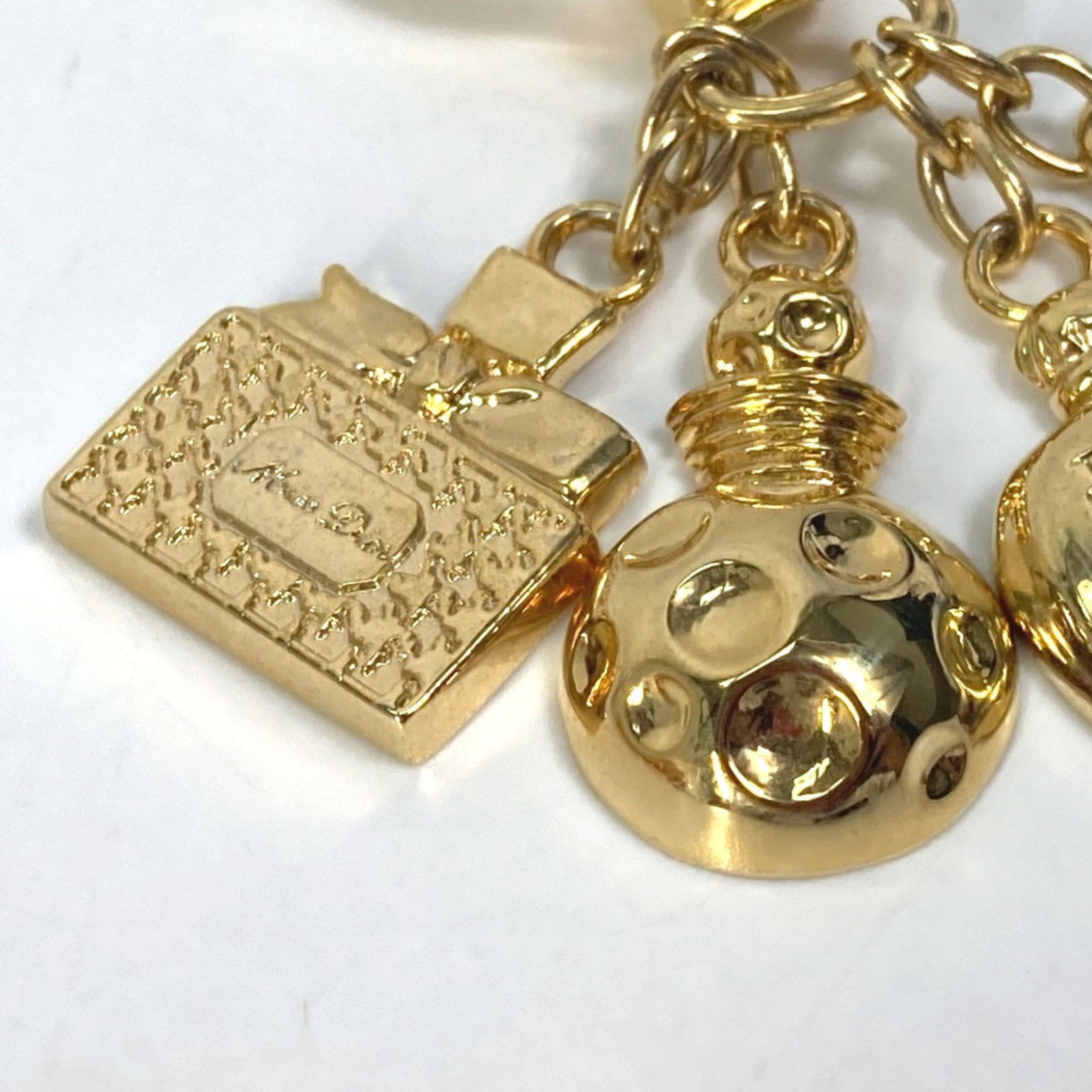 Dior Gold Plated Keyring - 5