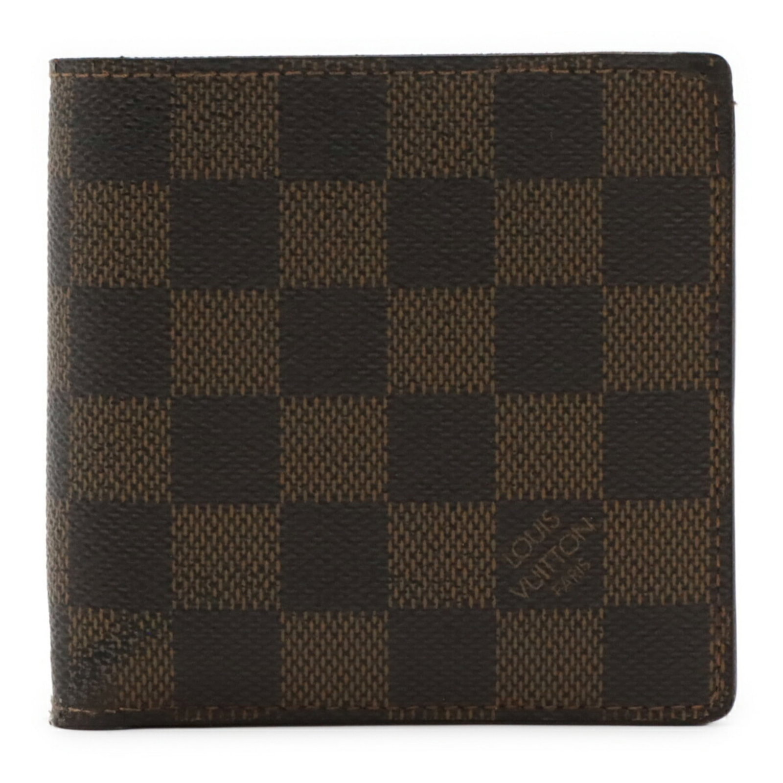 Damier Canvas Louis Vuitton Bi Fold Wallet: Damier Canvas Louis Vuitton Bi Fold Wallet Damier Canvas Louis Vuitton Bi Fold Wallet - A Timeless Classic. This used bi-fold wallet features the iconic Damier canvas design, a staple of Louis