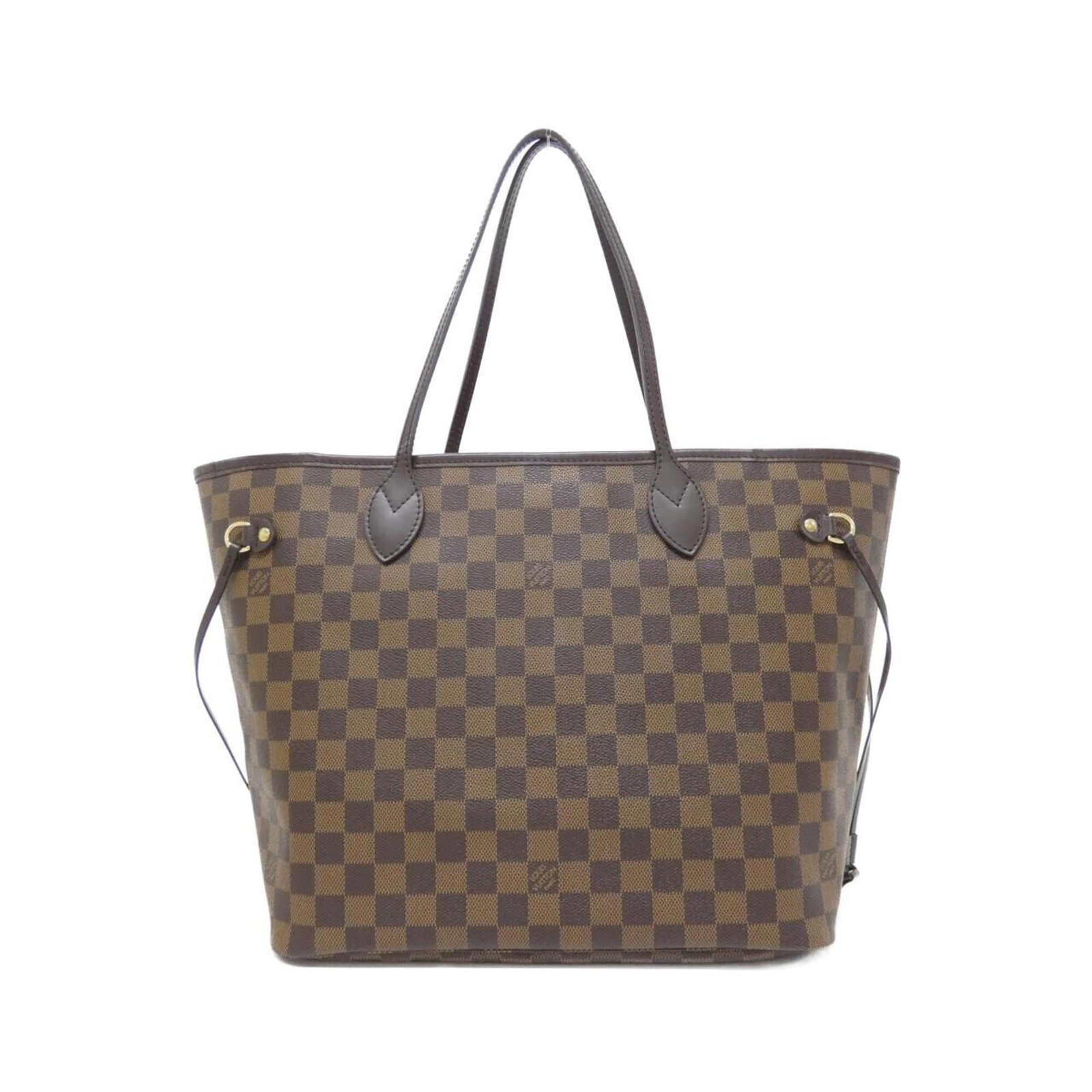 Canvas coated handbag Louis Vuitton: Canvas coated handbag Louis Vuitton This Louis Vuitton handbag features a coated canvas exterior in Ebene, complemented by gold hardware. The bag's classic design and timeless style make it a