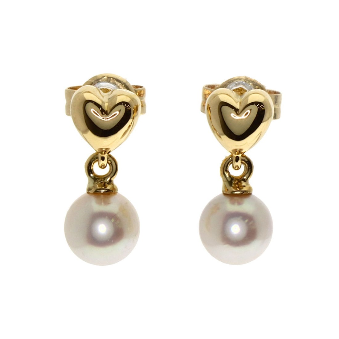 Yellow Gold Pearl Earring K18 Tasaki: Yellow Gold Pearl Earring K18 Tasaki K18 Yellow Gold Pearl Earring - A delicate and elegant earring featuring a pearl set in 18K yellow gold, showcasing the beauty of K18 metal. The combination of