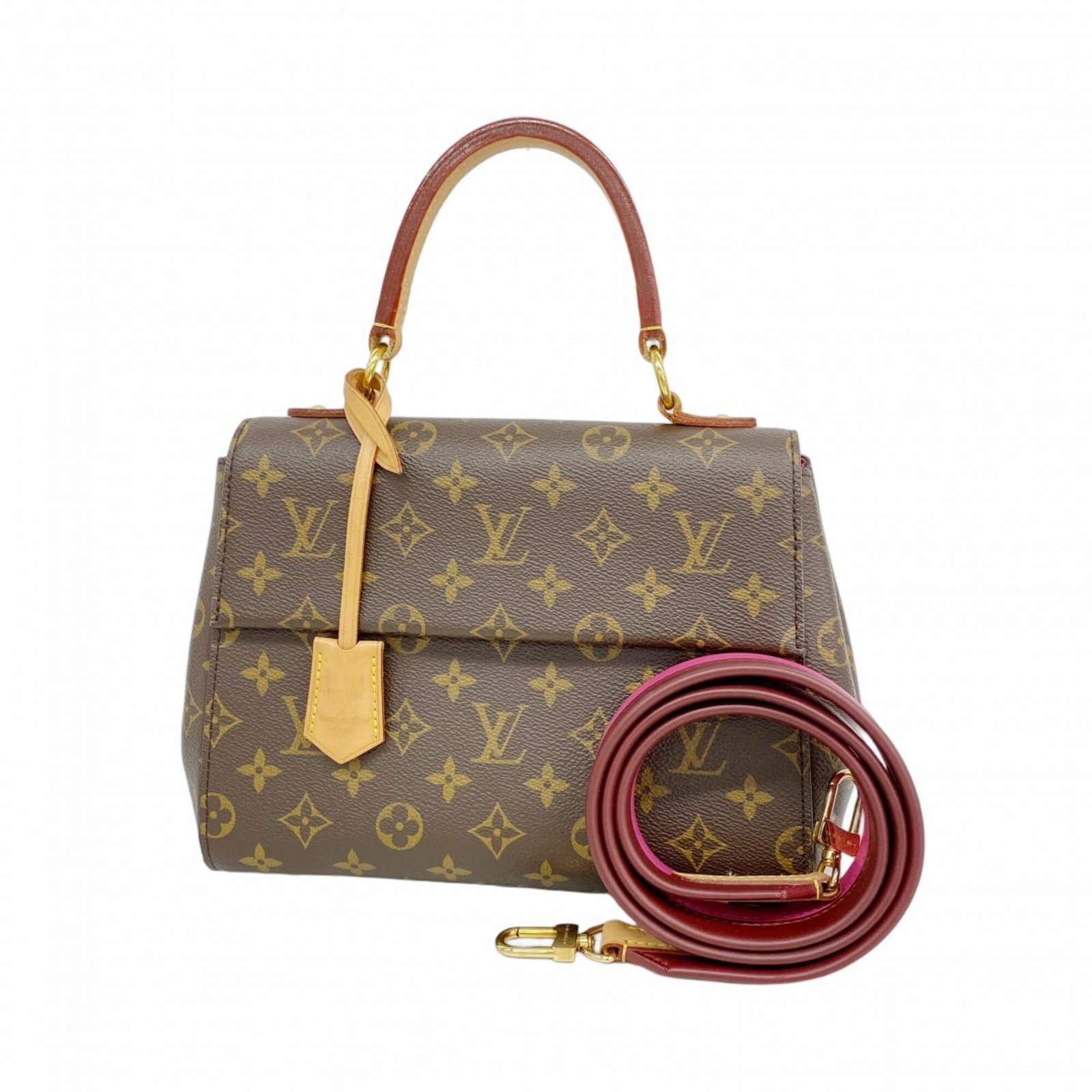 Louis Vuitton Handbag: Louis Vuitton Handbag Brown Louis Vuitton Handbag, 21cm x 26cm x 10.5cm, used condition with traces of usage and minor scratches/dirt. This classic handbag features the iconic Louis Vuitton design,