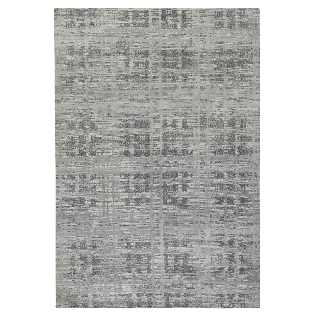 12'x18'3" Gray Hand Knotted Modern Design Natural Wool Oversized Rug (1 of 12)