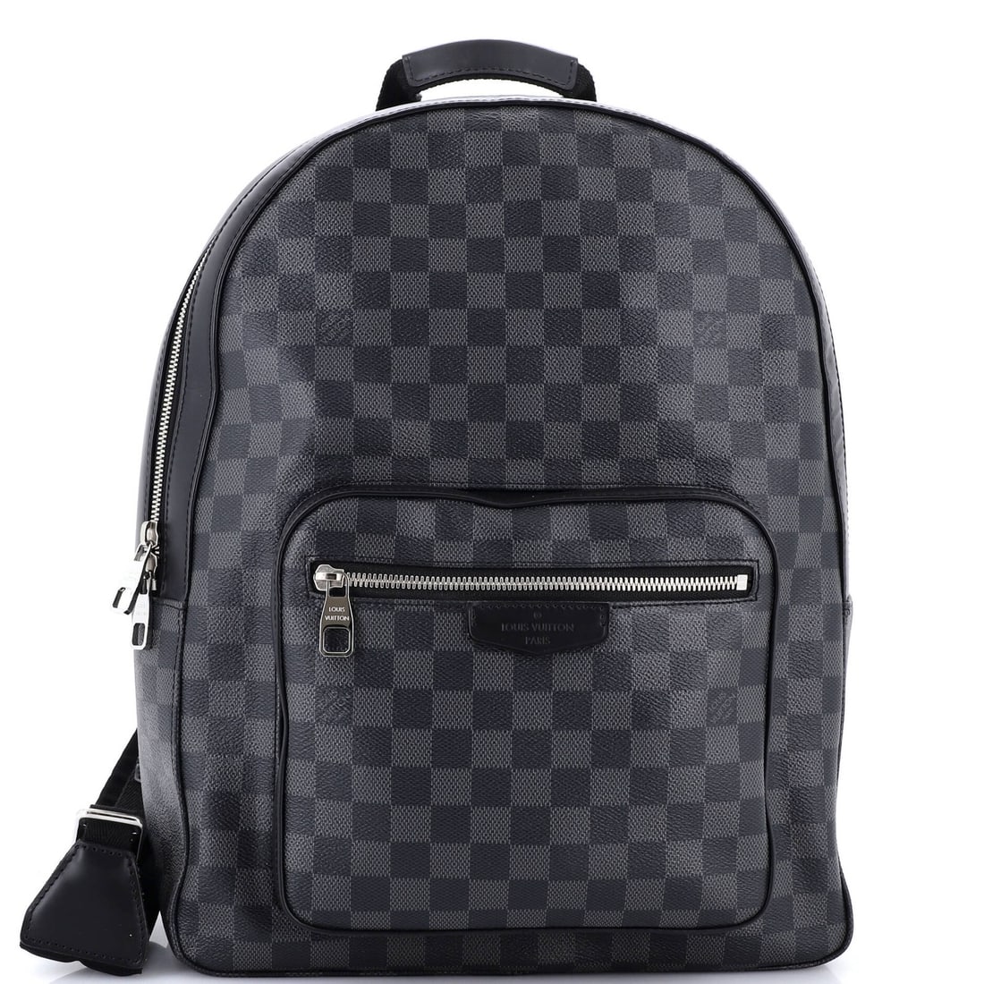 Backpack Damier Graphite Josh Louis Vuitton: Backpack Damier Graphite Josh Louis Vuitton The Louis Vuitton Josh Backpack Damier Graphite is a stylish and functional canvas backpack with minor creases on the exterior, handles/straps, and