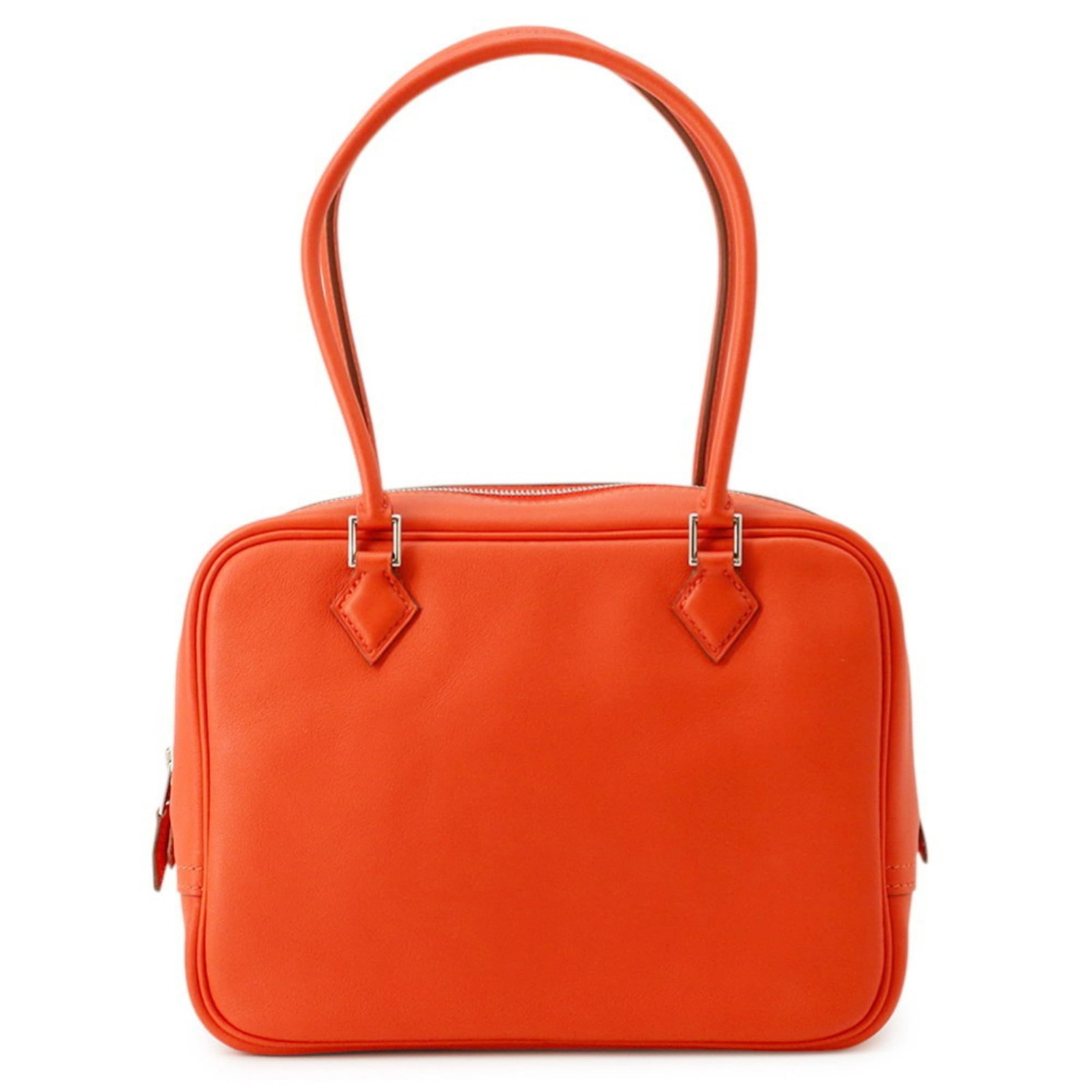 Swift Hermes Leather: Swift Hermes Leather Swift Hermes Leather Handbag. Made from Swift Leather, this women's handbag measures 15cm x 20cm x 7.5cm and features a Capucine color. In mint condition, like a new item, with