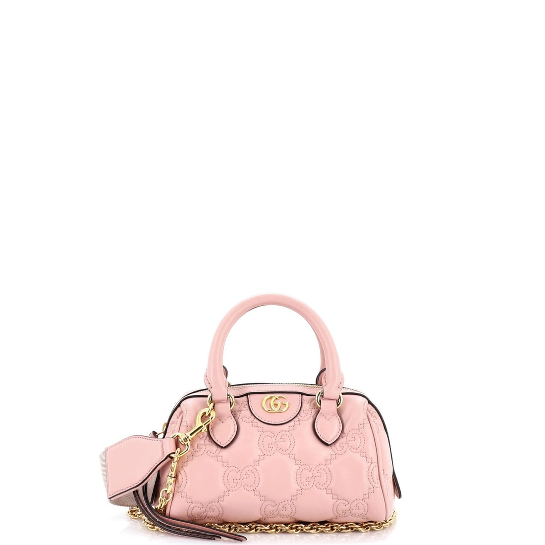 Convertible Matelasse Leather Gucci Boston Mini Top Bag Handle (1 of 5)