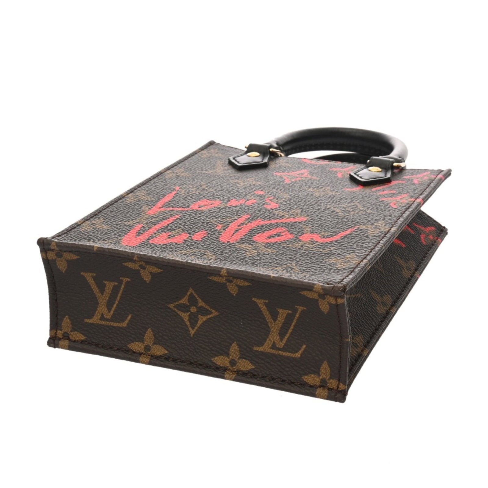 Canvas monogram handbag Vuitton Louis - 7