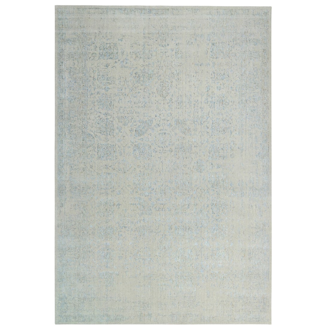 12'x17'10" Gray Jacquard Hand Loomed Tebraz Wool and Silk Oversized Rug (1 of 12)