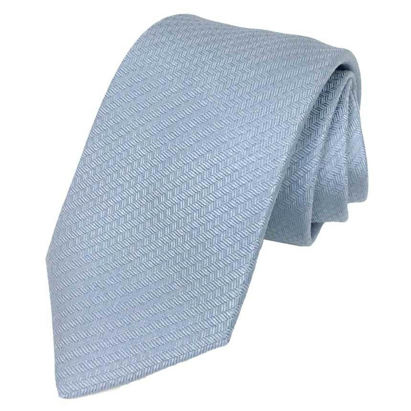 Cravat Silk by Hermes: Cravat Silk by Hermes Silk cravat by renowned luxury brand Hermes, featuring a light blue hue and measuring 7cm in width. This high-quality silk accessory boasts the iconic brand's signature