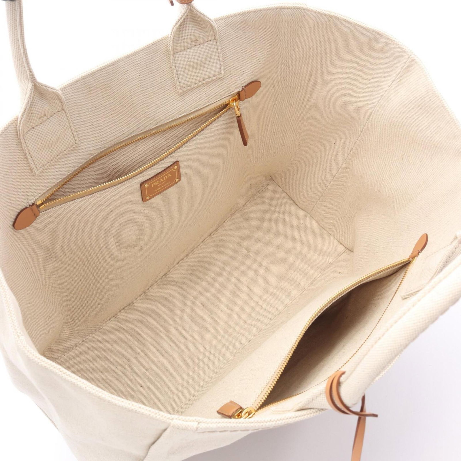 Canvas tote bag handbag Prada - 3