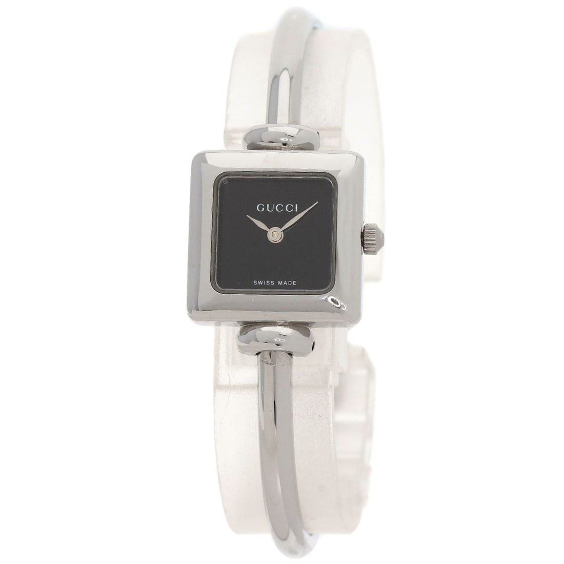 Gucci Square Face Watches 1900L Stainless Steel/ Stainless Steel: Gucci Square Face Watches 1900L Stainless Steel/ Stainless Steel Stainless steel case with silver bezel and dial, featuring an analog display and quartz movement. This Gucci Square Face watch boasts a