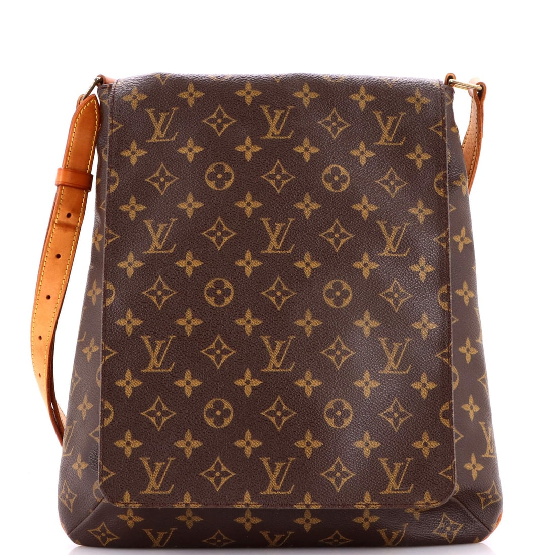 Musette Salsa Louis Vuitton Canvas Monogram Handbag GM: Musette Salsa Louis Vuitton Canvas Monogram Handbag GM Brown Louis Vuitton Musette Salsa Canvas Monogram GM Cross Body Bag with Gold Hardware, featuring a classic design and signature monogram