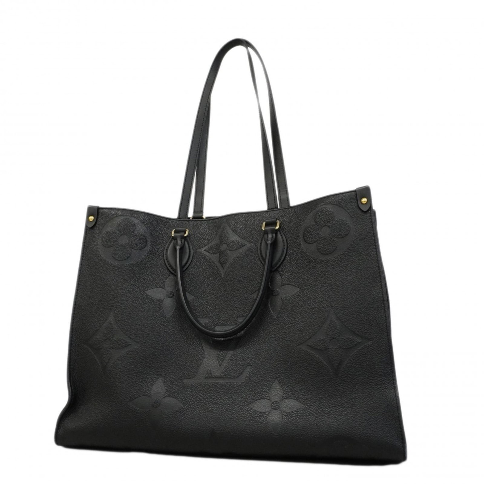 Vuitton Louis Tote Bag: Vuitton Louis Tote Bag Used Louis Vuitton tote bag in Noir color, measuring 32cm x 41cm x 17.5cm. The bag shows traces of usage with scratches and dirt, but remains in good condition overall. A