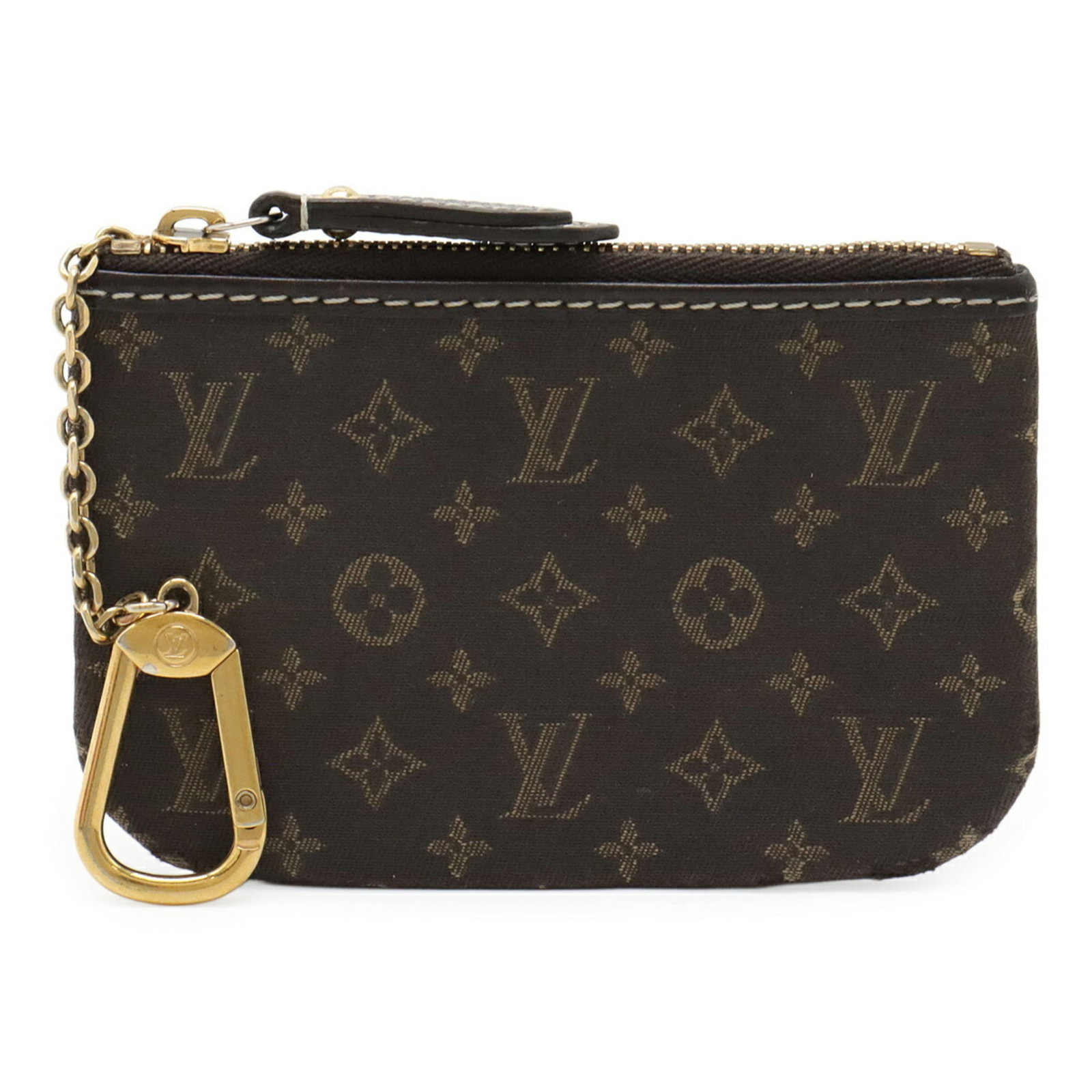 Coin purse of Louis Vuitton Monogram Idylle: Coin purse of Louis Vuitton Monogram Idylle The Louis Vuitton Monogram Idylle coin purse boasts the iconic brand's signature brown and fusain pattern, adding a touch of timeless elegance to any access