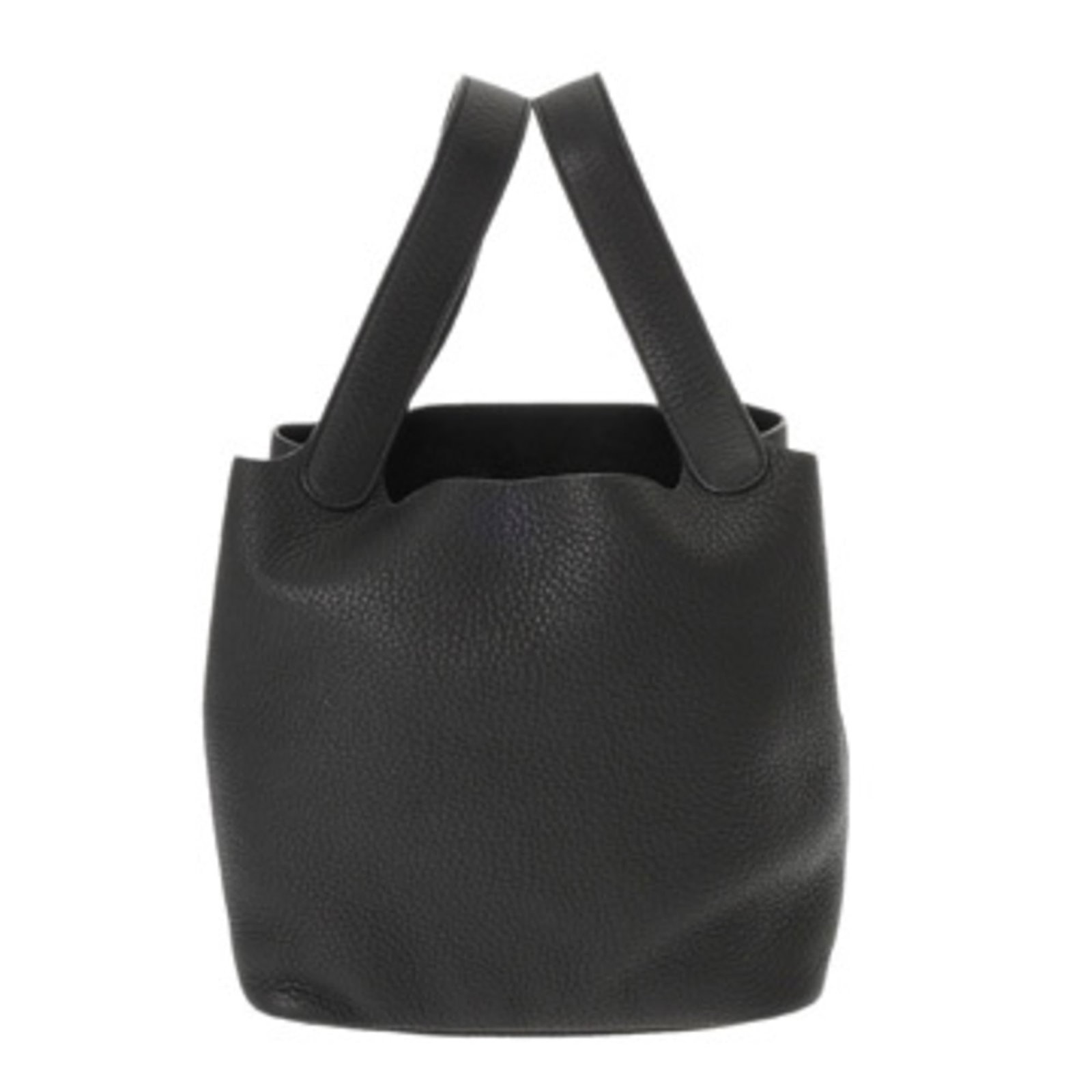 Hermes Handbag Taurillon Leather Clemence: Hermes Handbag Taurillon Leather Clemence Taurillon Clemence leather, renowned for its exceptional durability and rich patina, adorns this stunning Hermes handbag. The black Taurillon Clemence leather