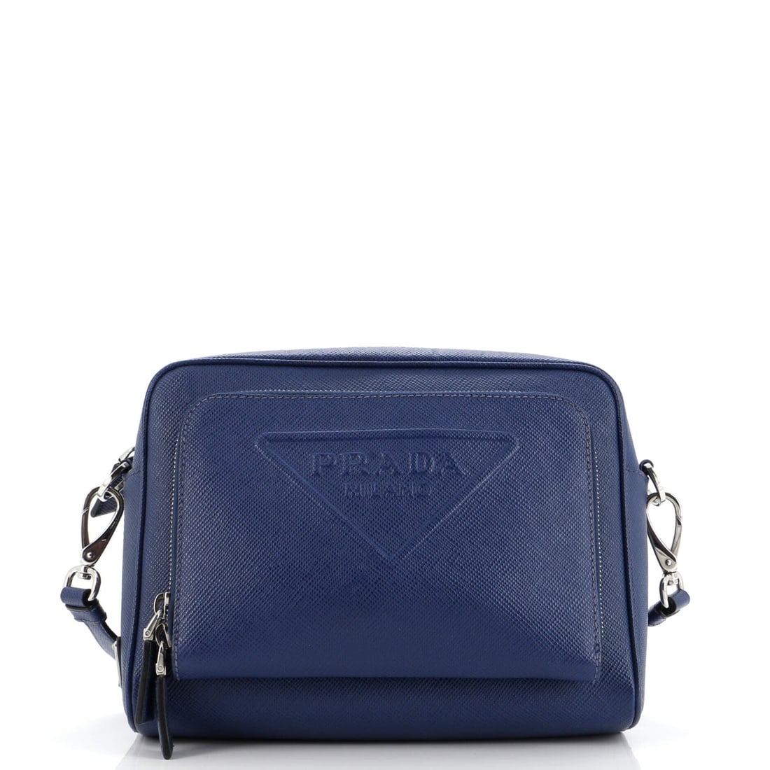 Small Prada Saffiano Leather Embossed Messenger Bag (1 of 7)