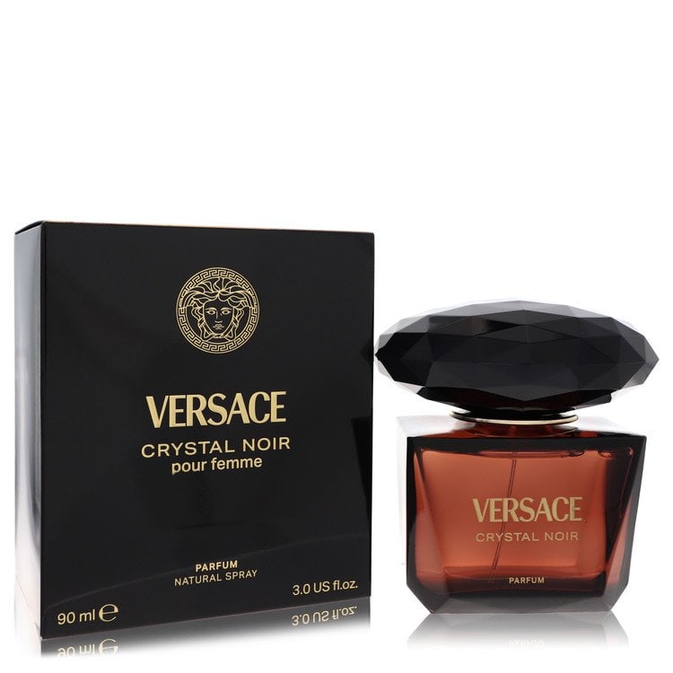 Crystal Noir Perfume By Versace Parfum Spray: Crystal Noir Perfume By Versace Parfum Spray Crystal Noir by Versace Parfum Spray, a 3 oz fragrance for women. This parfum spray features the signature scent of Crystal Noir, with its rich and sophist