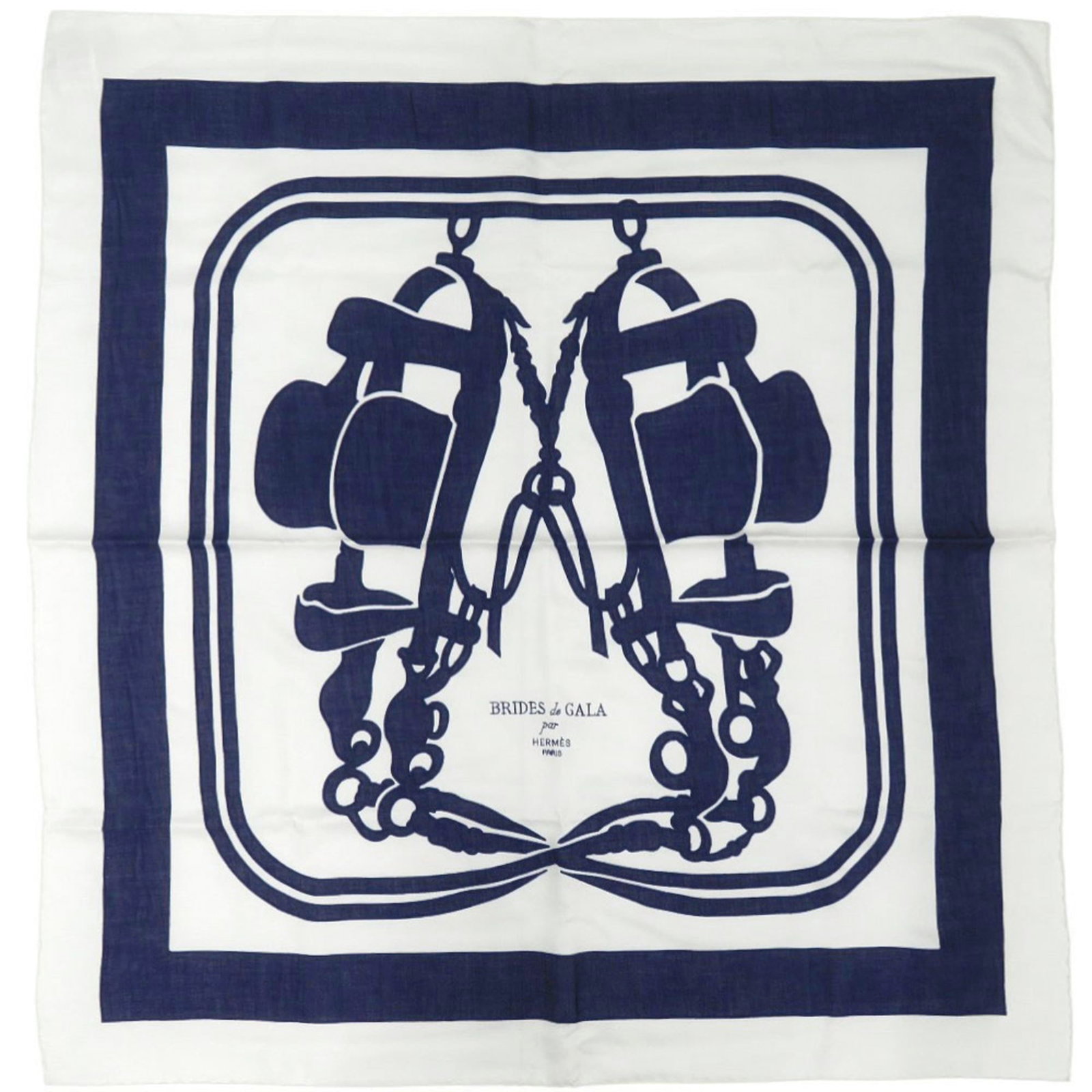 Cotton silk polyester scarf by Hermes (1 of 5)