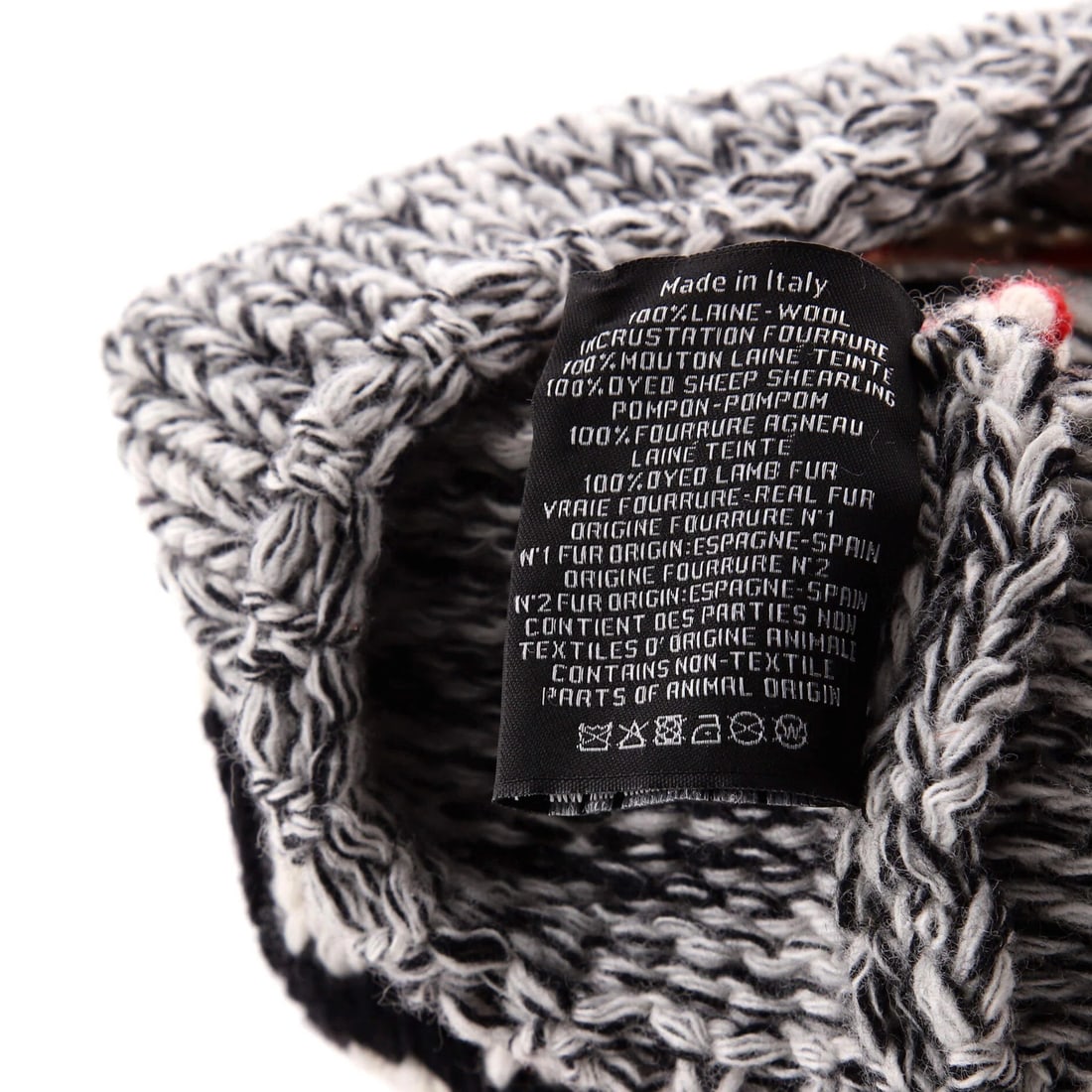Shearling Wool Beanie Pom Chanel Multi - 6