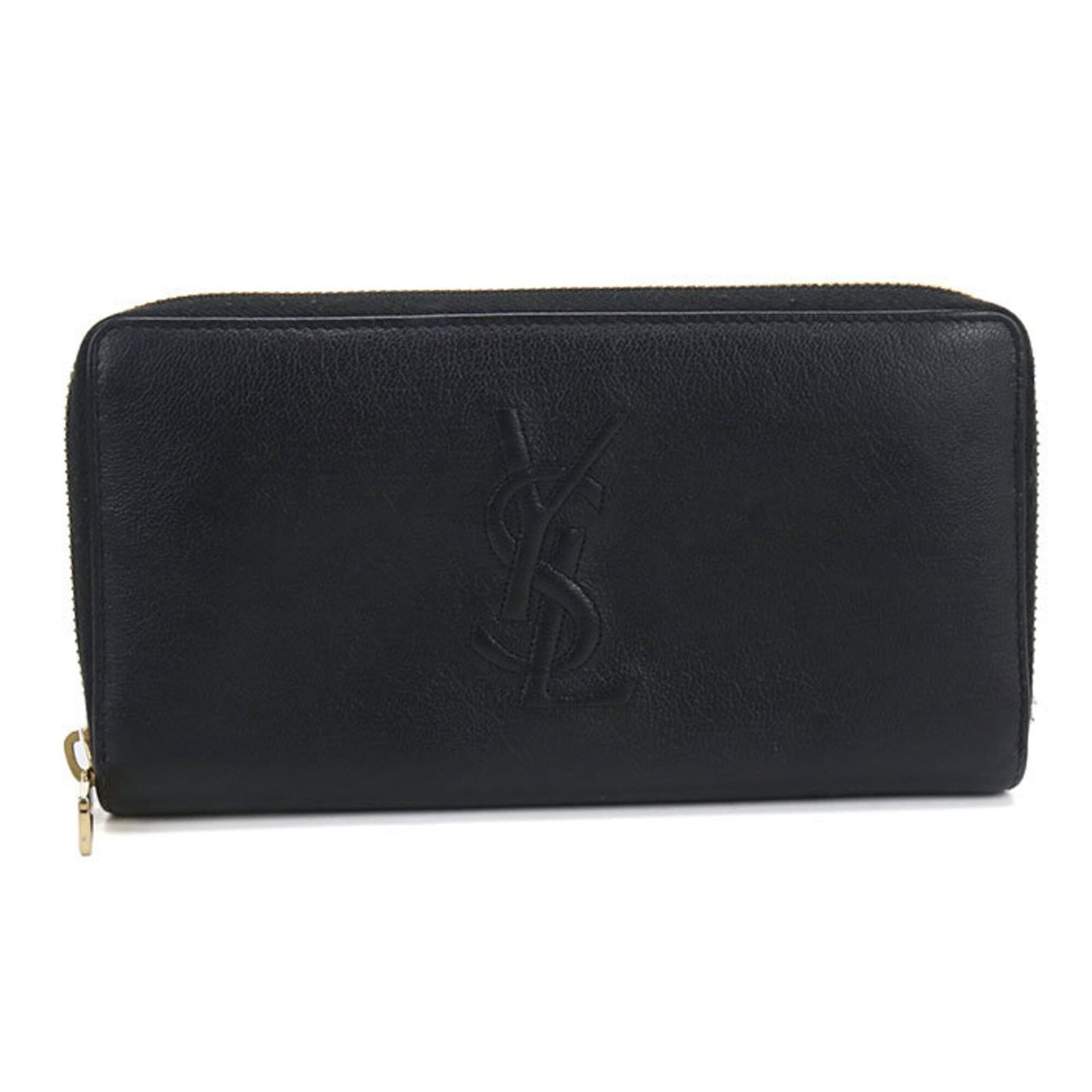 Saint Laurent Long Bi fold Leather Wallet: Saint Laurent Long Bi fold Leather Wallet The Saint Laurent Long Bi fold Leather Wallet boasts classic, sophisticated design with its long, bi-fold layout and high-quality calfskin leather. Measuring 