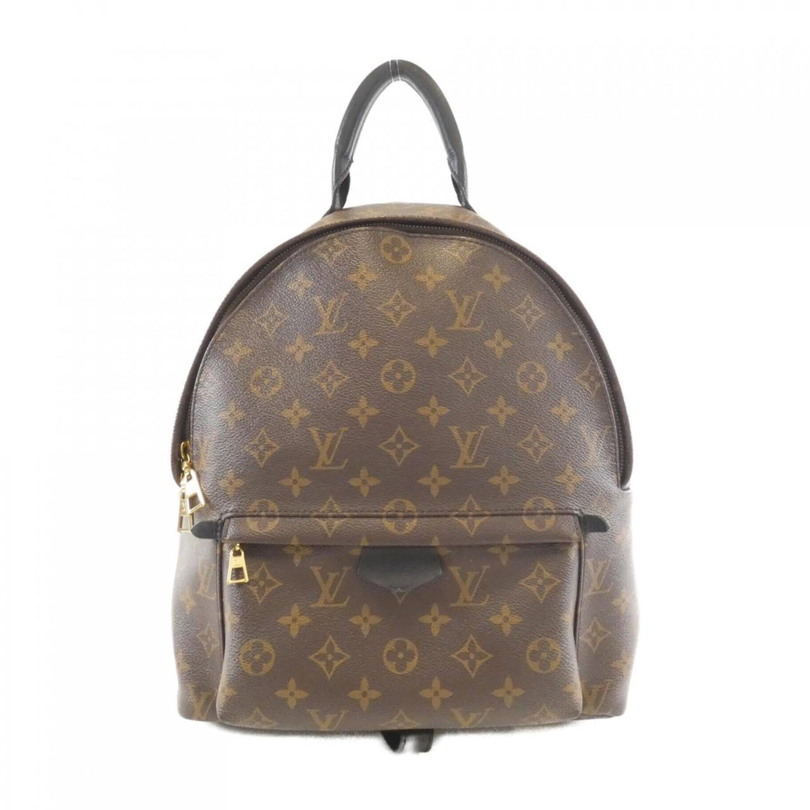 Coated Canvas Backpack by Louis Vuitton: Coated Canvas Backpack by Louis Vuitton Coated Canvas Backpack by Louis Vuitton, featuring a classic design with gold hardware and a timeless maroon color. This used backpack boasts a durable coated c