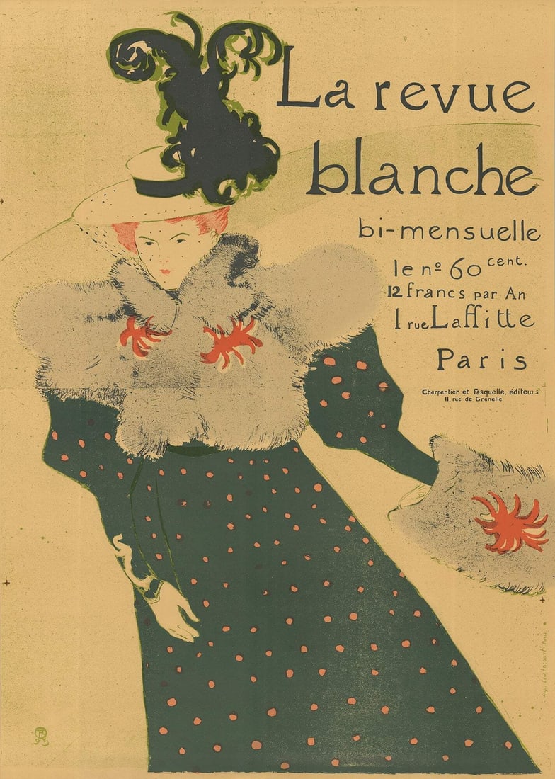 HENRI DE TOULOUSE-LAUTREC La Revue Blanche 50" x 35.75" Offset Lithograph 1979 A: HENRI DE TOULOUSE-LAUTREC La Revue Blanche 50" x 35.75" Offset Lithograph 1979 A Item Specifics: Artist: Henri de Toulouse-Lautrec Brand: Toulouse-Lautrec Henri de Exact Year: 1979 Height: 50 Item