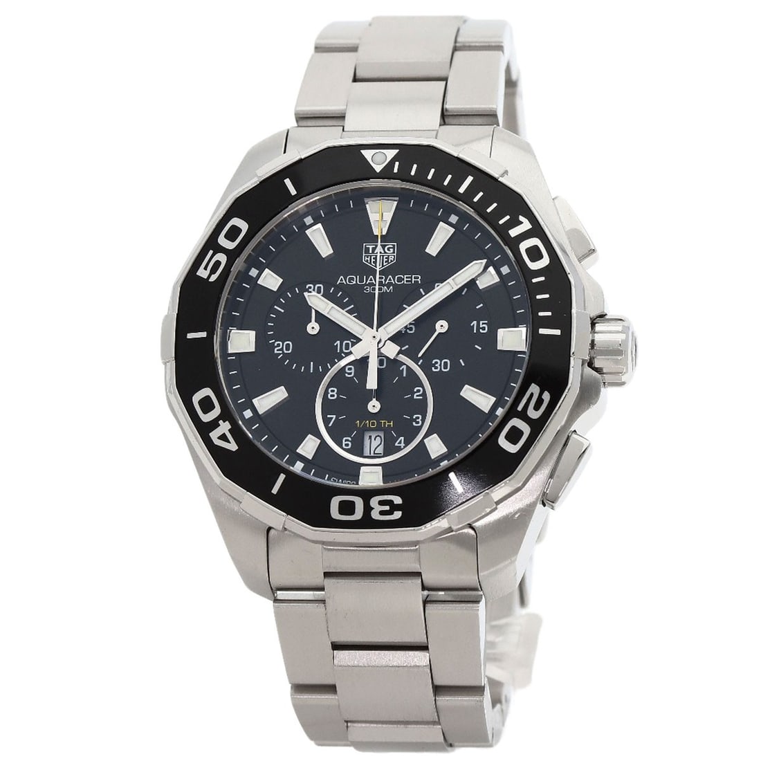 Tag Heuer Aqua Racer Chronograph Watches Cay111A Stainless Steel/ Stainless: Tag Heuer Aqua Racer Chronograph Watches Cay111A Stainless Steel/ Stainless Stainless steel construction and silver finish make this TAG HEUER Aqua Racer Chronograph Watch a sleek and modern accessory