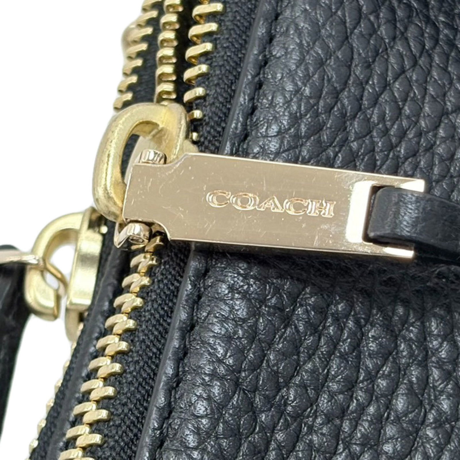 Handbag Leather Coach - 11