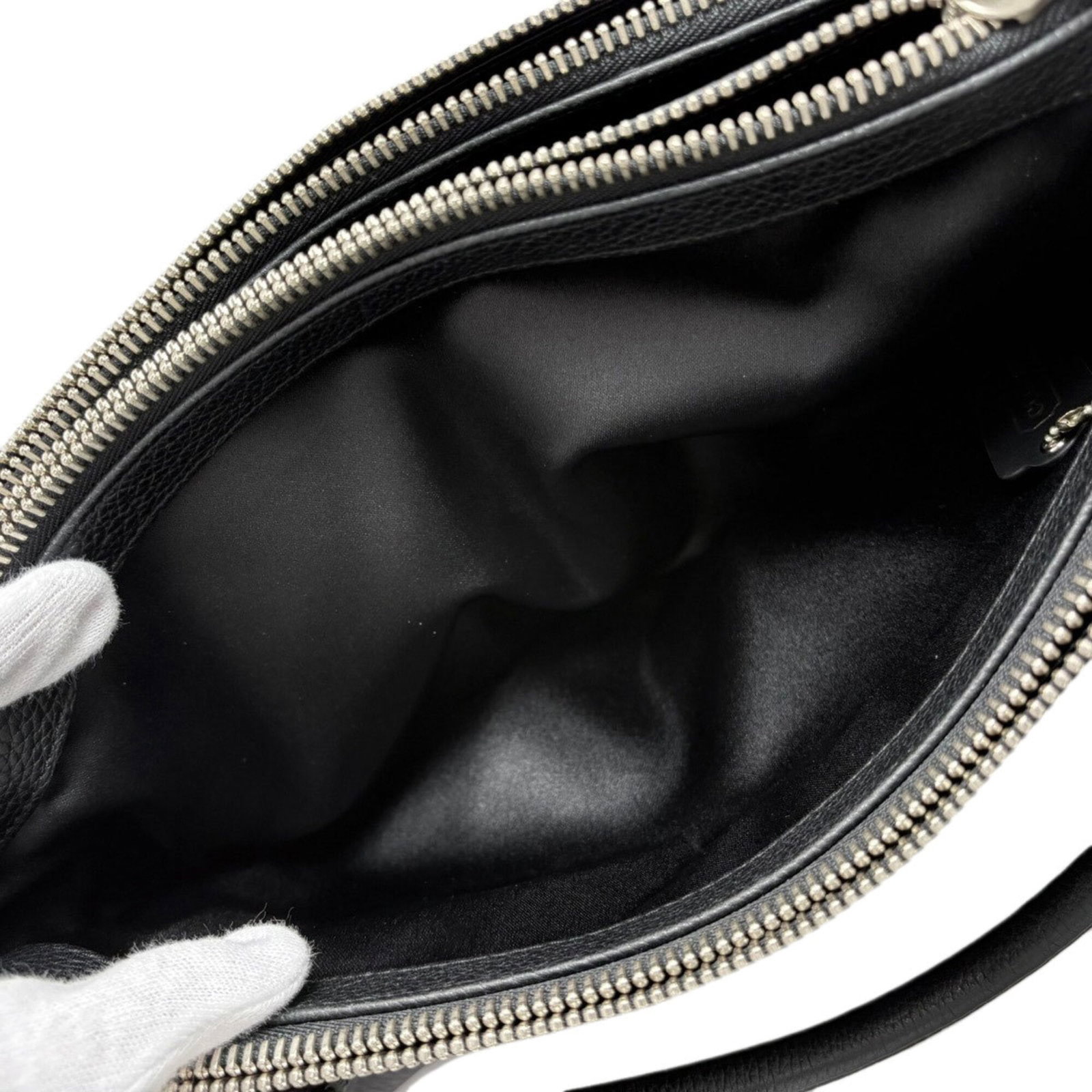 Handbag Leather Coach - 6