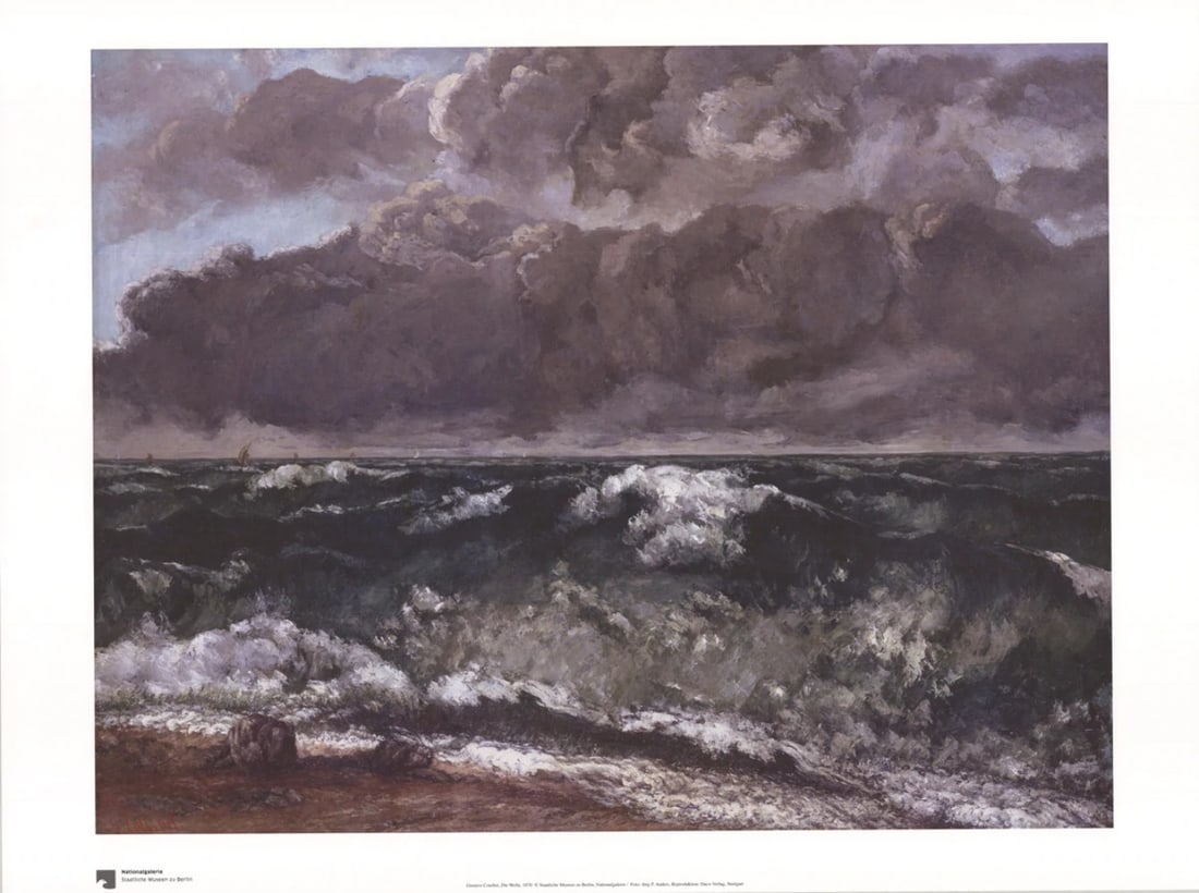 Romanticism Wave Poster 2004 Courbet Gustave 23.75" x 31.5 (1 of 4)