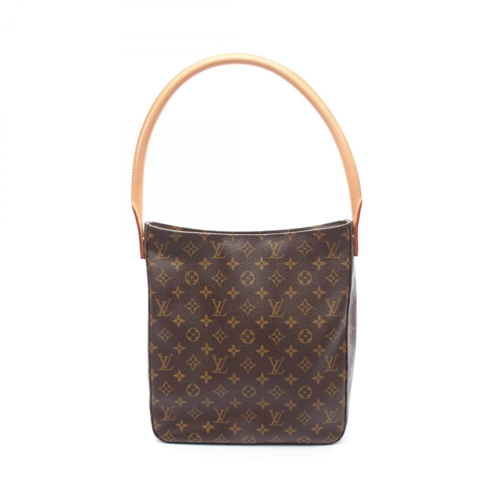 Louis Vuitton Handbag Shoulder Bag Coated Canvas Leather: Louis Vuitton Handbag Shoulder Bag Coated Canvas Leather Coated canvas leather and classic design make this Louis Vuitton shoulder bag a timeless choice. With its brown monogram pattern, this bag boas