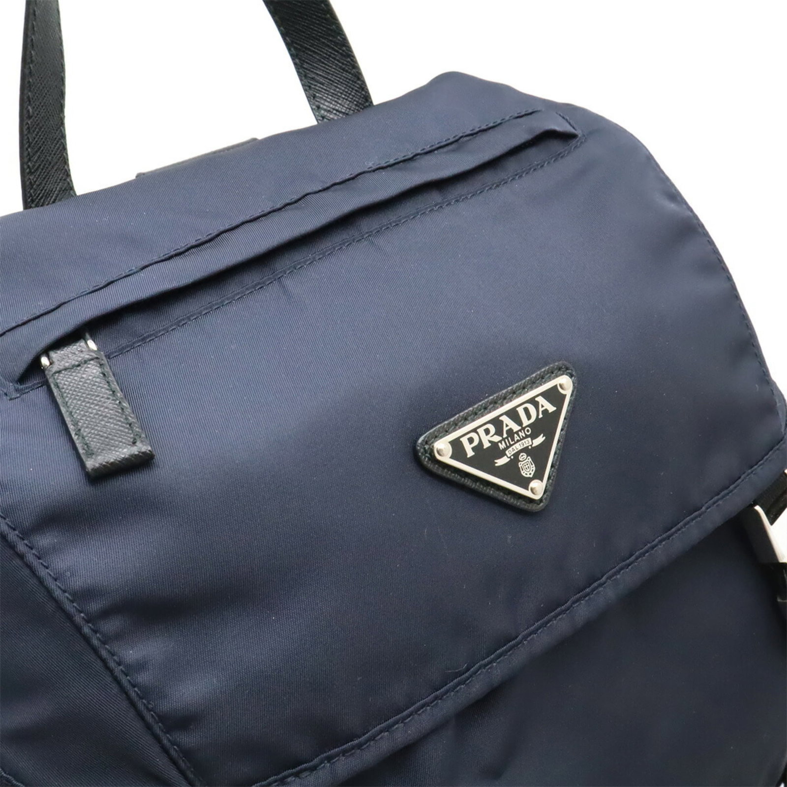 Nylon Leather Prada Backpack Bag Shoulder - 8