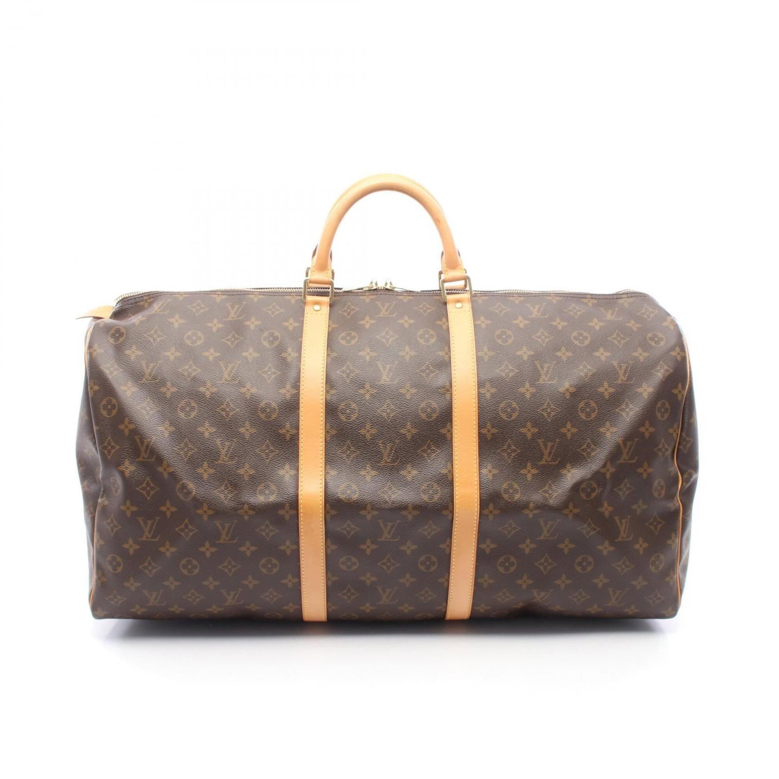 Louis Vuitton Handbag Monogram Boston: Louis Vuitton Handbag Monogram Boston Brown Monogram Boston Bag from Louis Vuitton, with its classic design and iconic monogram pattern. Measuring 33cm x 60cm x 26cm, this bag features a few traces
