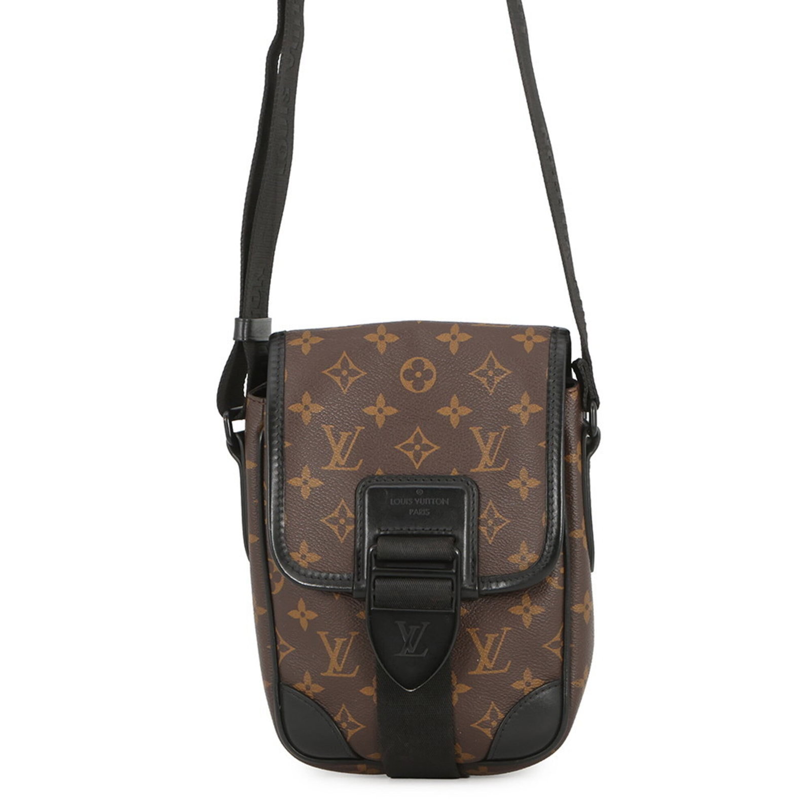 Shoulder Bag Handbag Louis Vuitton: Shoulder Bag Handbag Louis Vuitton Black Louis Vuitton shoulder bag with a classic design, featuring a 24cm x 16.5cm x 7cm size and a few traces of usage visible on the exterior. The bag is in very