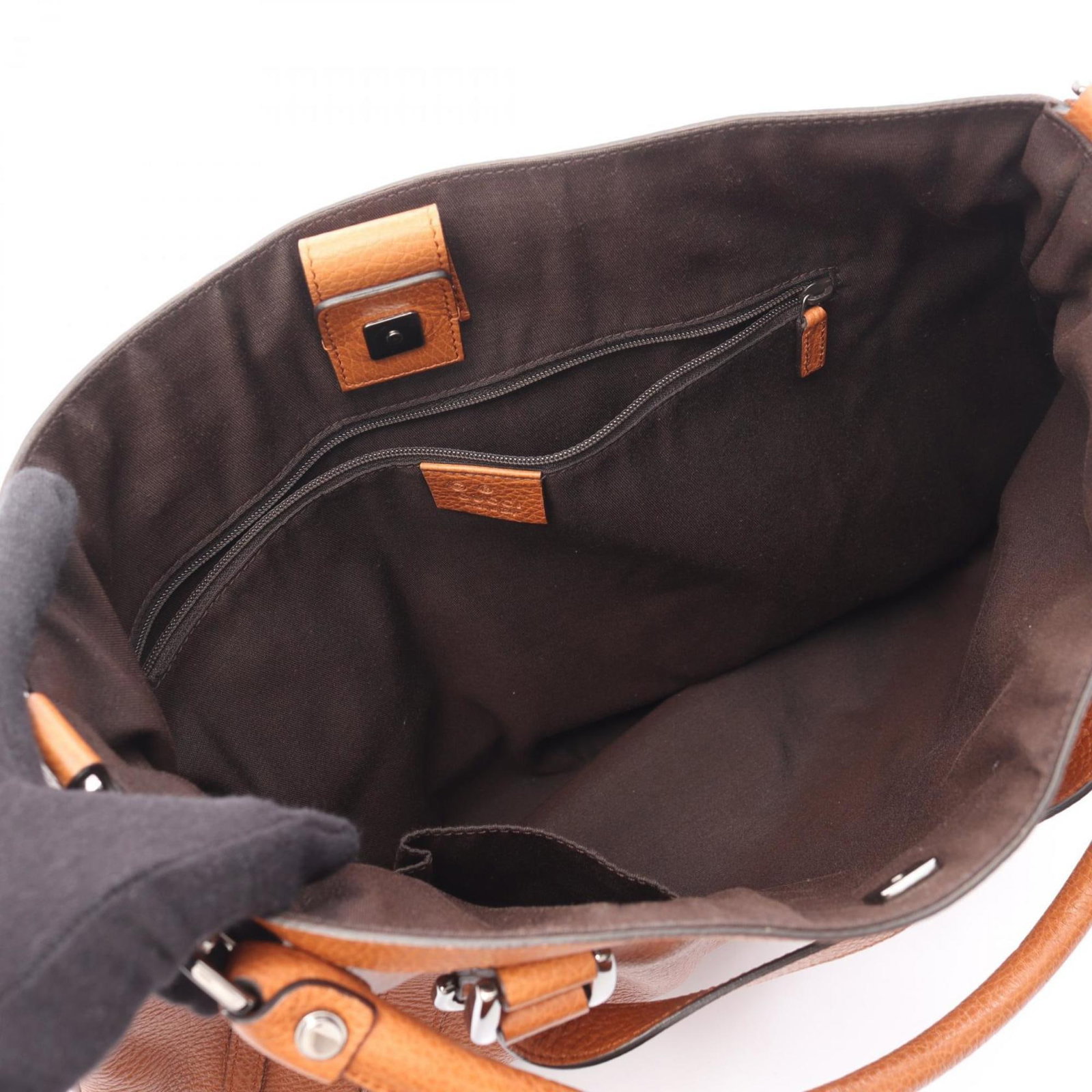 Handbag Leather Gucci - 3