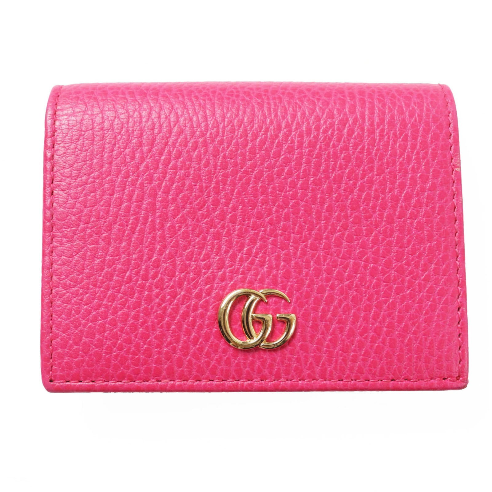 Gucci Wallet (Bi-Fold) Leather: Gucci Wallet (Bi-Fold) Leather Gucci Wallet (Bi-Fold) Leather - A stylish and functional accessory, this bi-fold wallet features high-quality leather construction in a vibrant pink hue. With its class