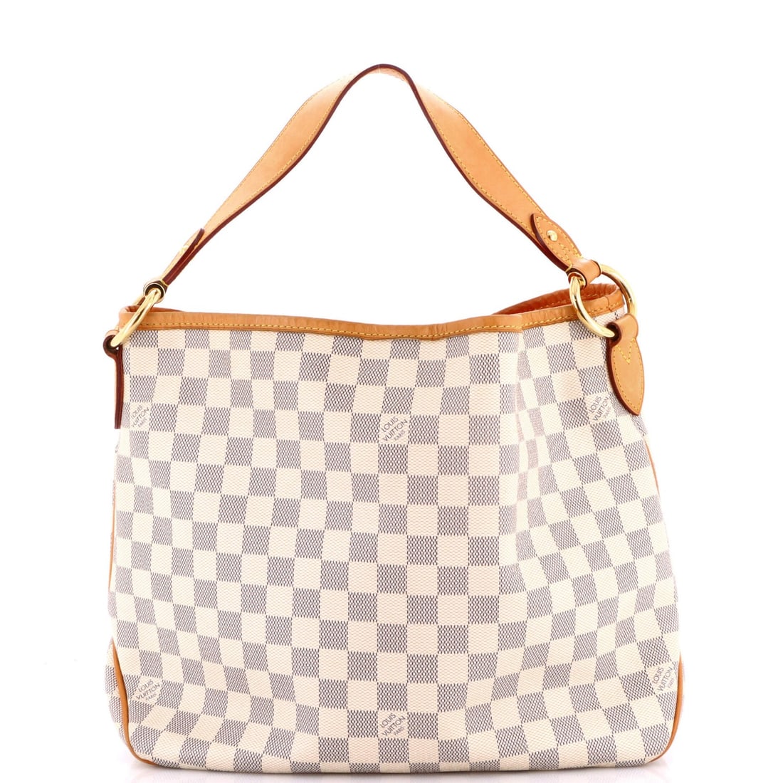 Damier MM Handbag NM Louis Vuitton: Damier MM Handbag NM Louis Vuitton White Damier MM Hobo Handbag with Red Interior, Gold Hardware. This Louis Vuitton handbag features canvas-coated exterior with heavy edge wear, scuffs, and minor cre