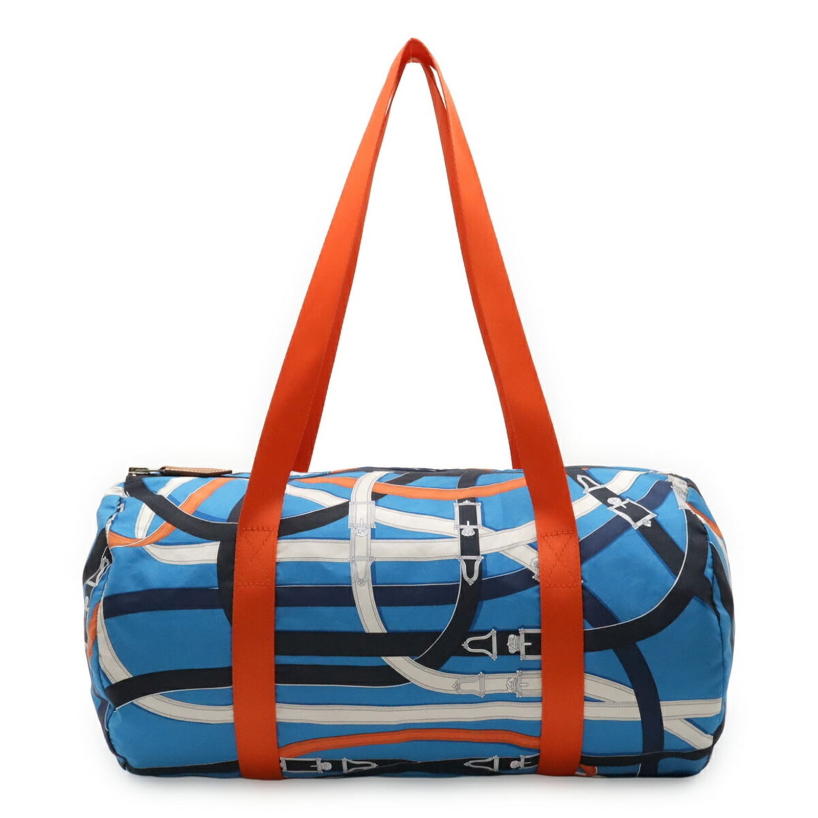 Hermes Shoulder Bag Tote Bag Silk Leather: Hermes Shoulder Bag Tote Bag Silk Leather Silk and leather blend in perfect harmony, creating a timeless design. This Hermes shoulder bag tote features a vibrant blue color with multi-color accents