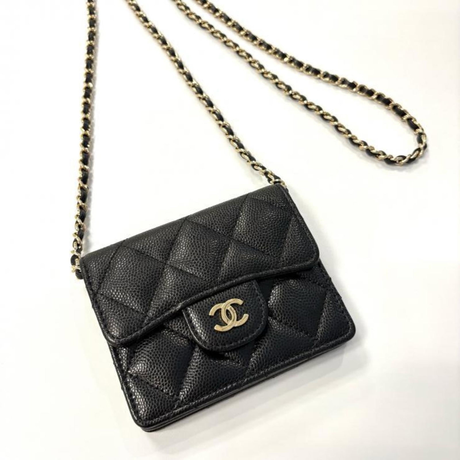 Calfskin Pochette Grained Chanel (1 of 10)