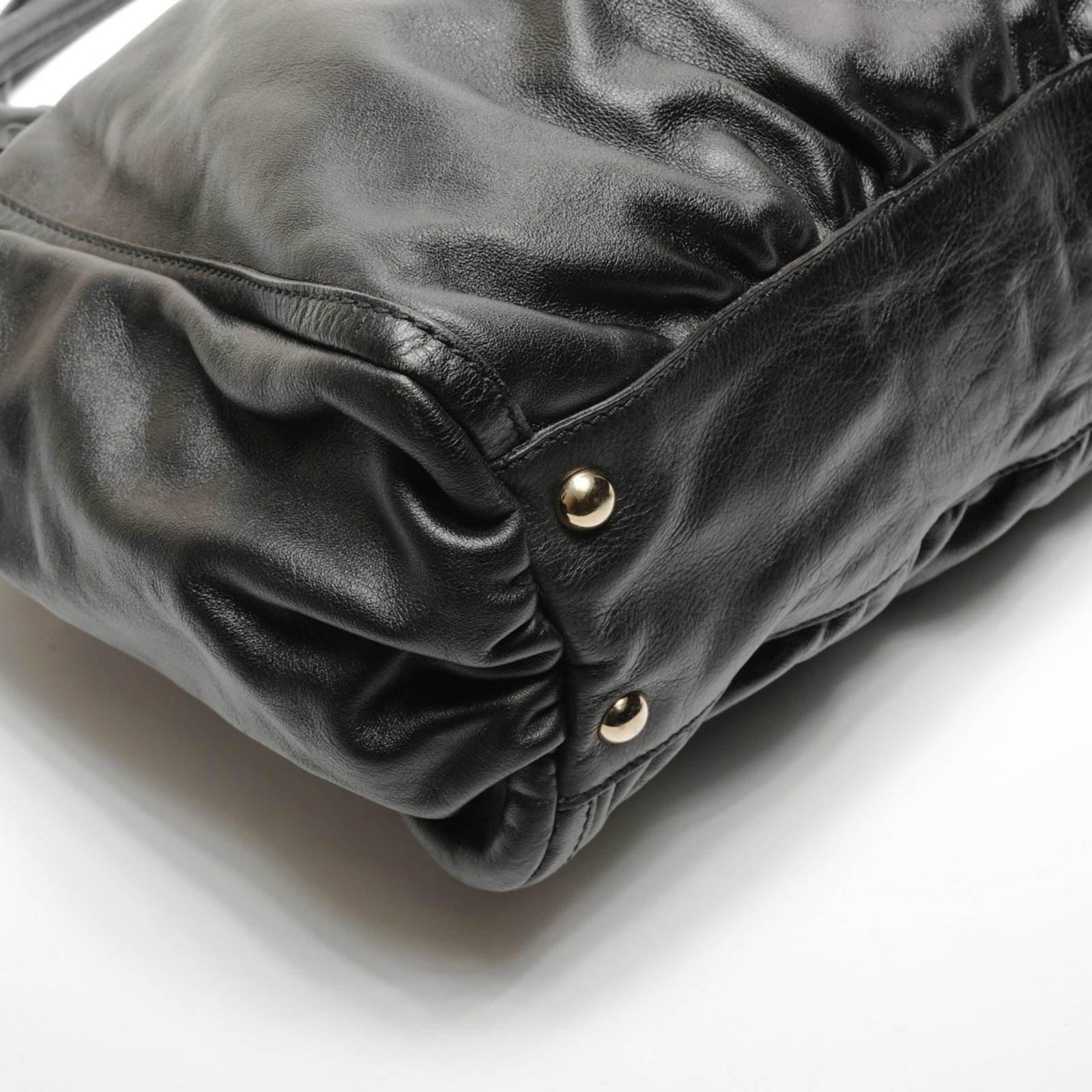Handbag Leather Gucci - 5