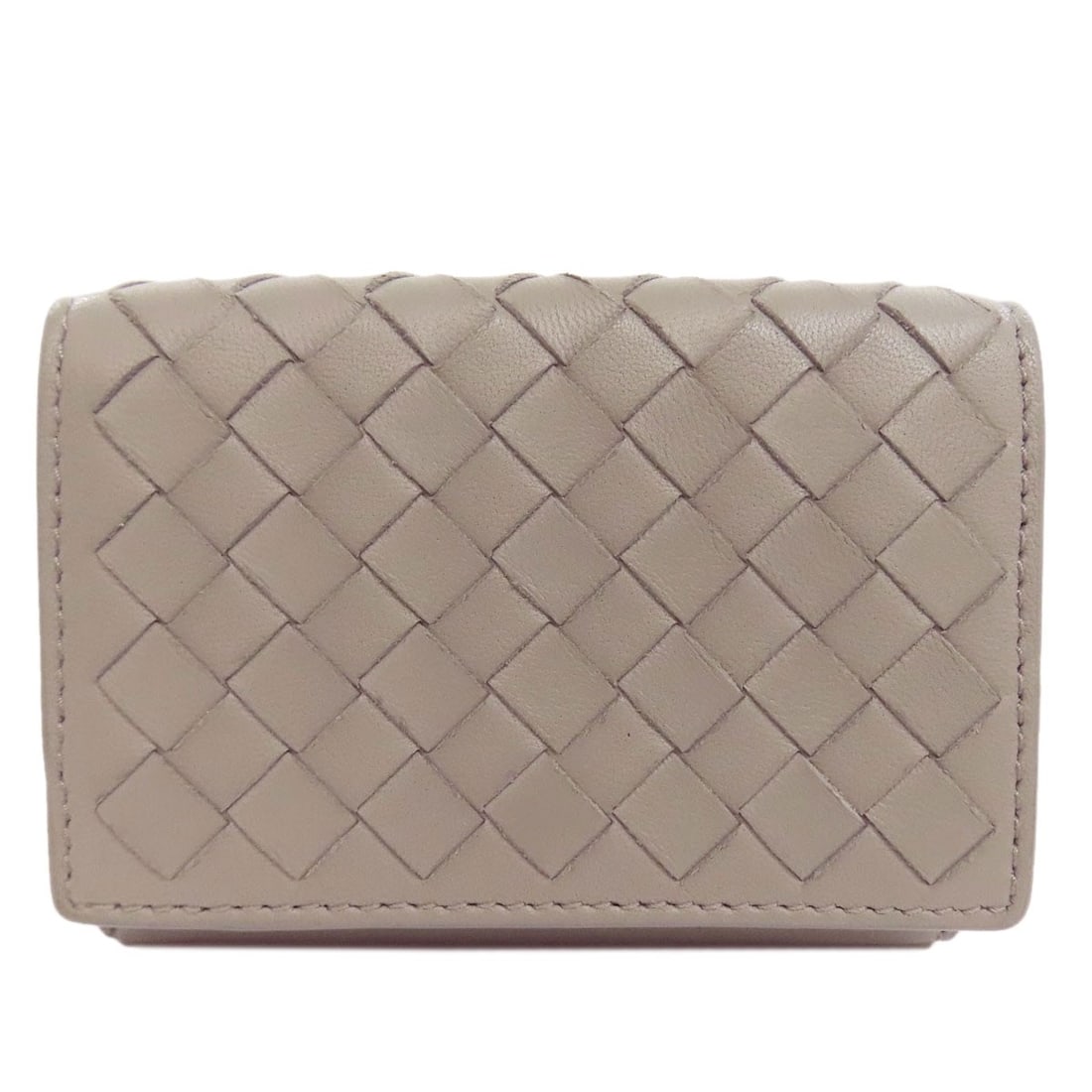 Bottega Veneta Compact Wallet Intrecciato Bifold Wallet With Coin Pocket: Bottega Veneta Compact Wallet Intrecciato Bifold Wallet With Coin Pocket The Bottega Veneta Compact Wallet Intrecciato Bifold Wallet with Coin Pocket boasts a sleek, gray design and features the
