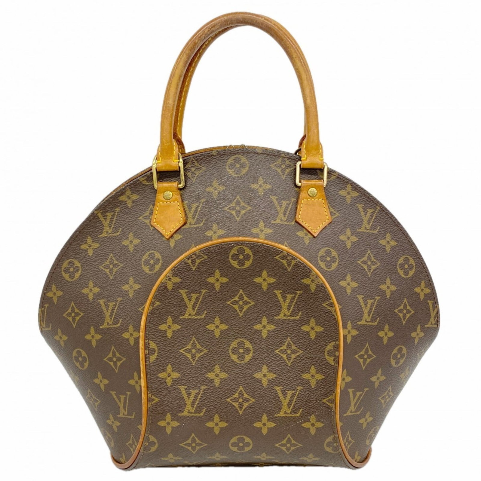 Louis Vuitton Handbag: Louis Vuitton Handbag Brown Louis Vuitton Handbag, 33cm x 25.5cm x 7.5cm, with traces of usage and scratches visible, offering a classic women's accessory in good condition. This pre-owned handbag fea