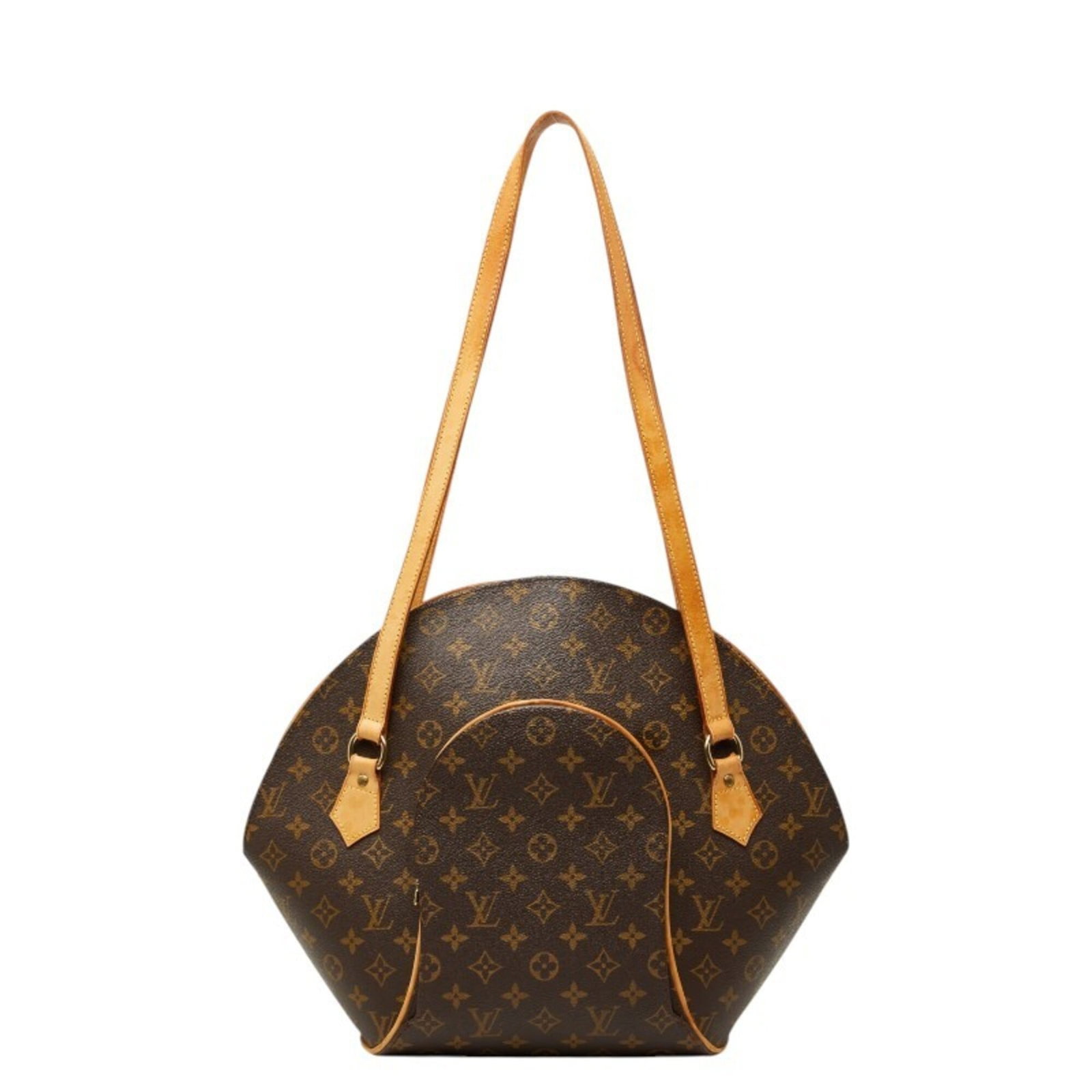 PVC leather tote bag by Louis Vuitton: PVC leather tote bag by Louis Vuitton PVC leather tote bag by Louis Vuitton, featuring a classic brown design with subtle scratches and signs of usage. This used shoulder bag measures 33cm x 44cm x