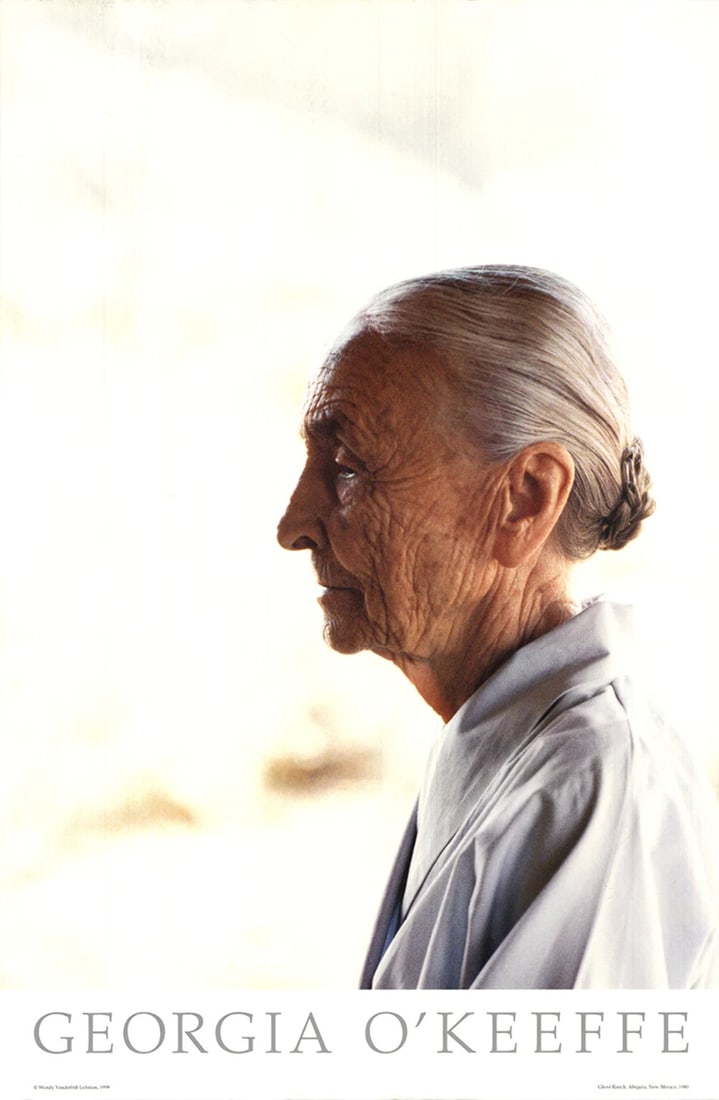 WENDY LEHMAN Georgia O'Keeffe 25" x 16.25" Offset Lithograph 1999 Photography (1 of 4)